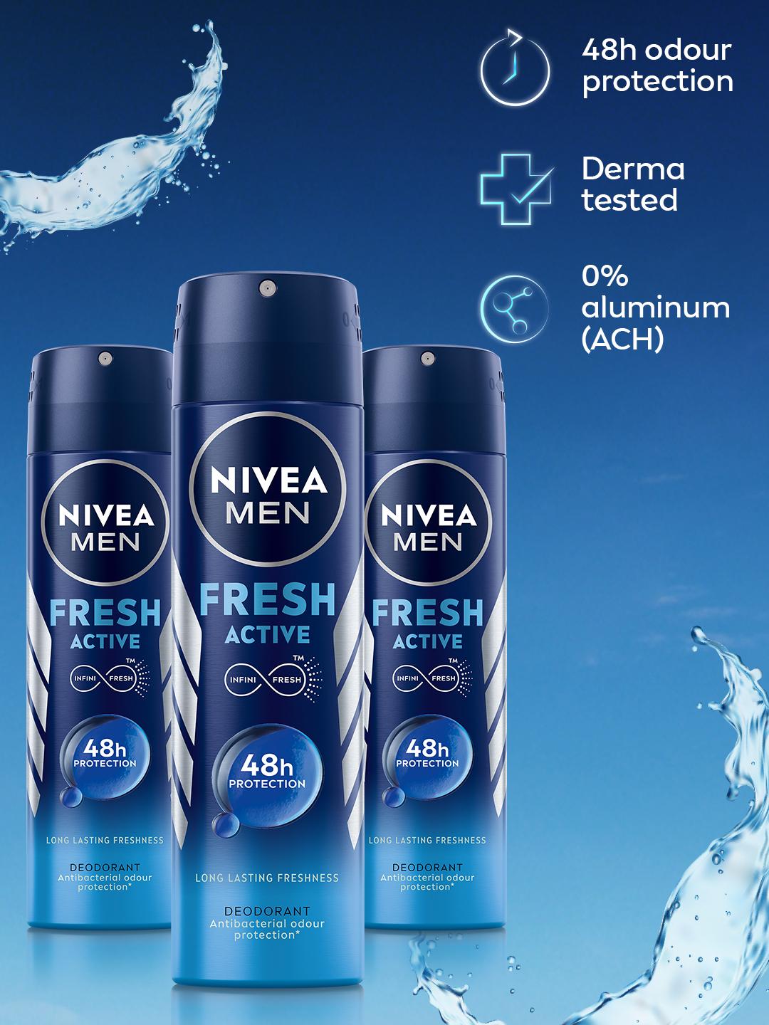 nivea fresh active nivea spray deodorant price