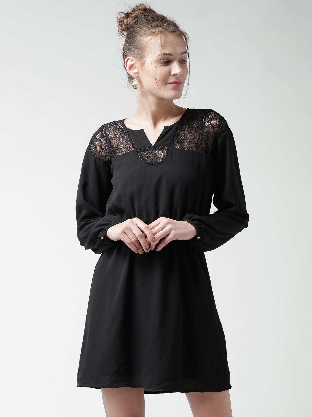 Buy FOREVER 21 Black Lace Yoke Fit & Flare Dress - Dresses for Women 1153625 | Myntra Buy FOREVER 21 Black Lace Yoke Fit & Flare Dress - Dresses for Women 1153625 | Myntra