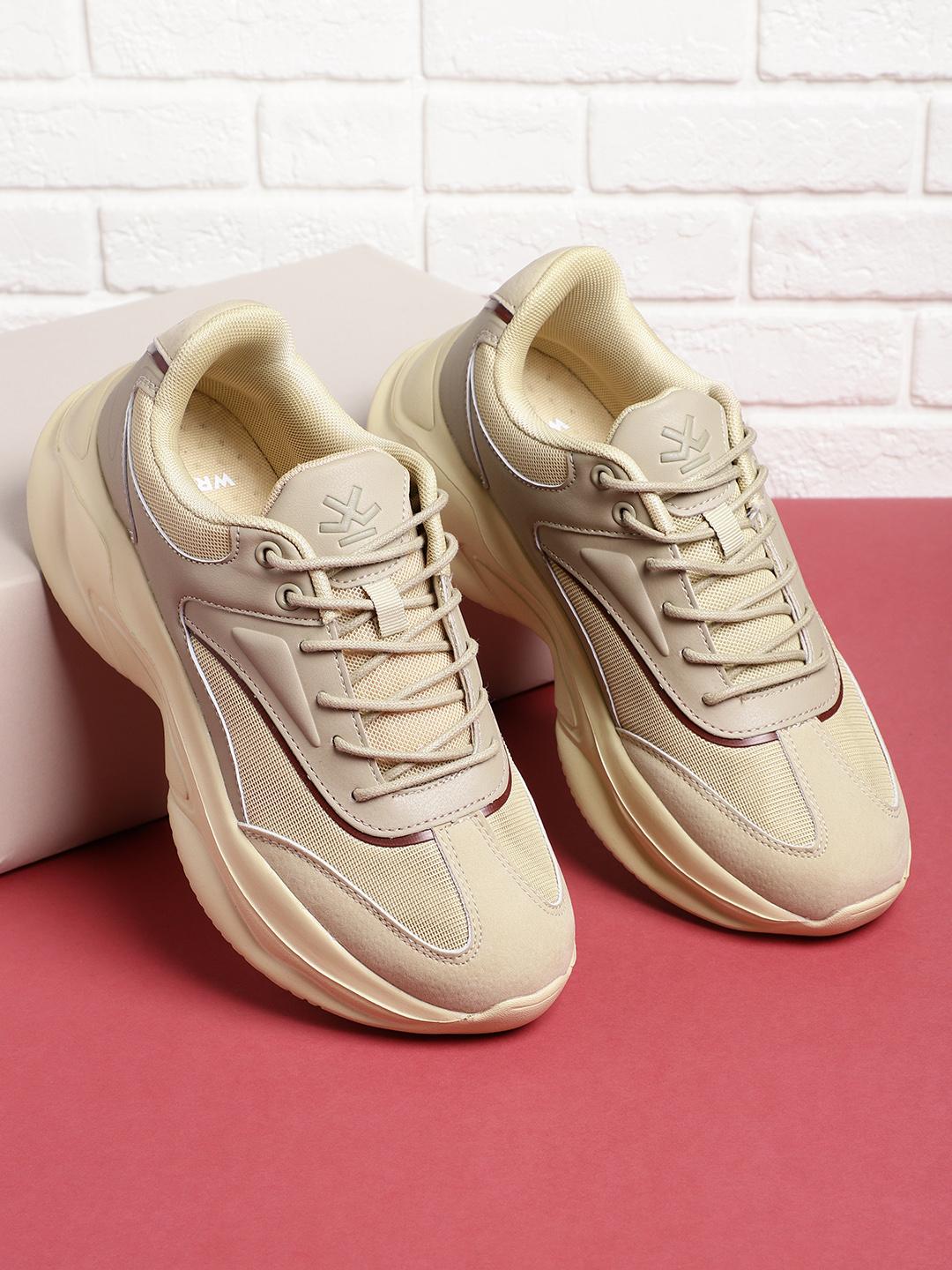 Buy WROGN Men Beige Sneakers - Casual Shoes for Men 11641086 | Myntra