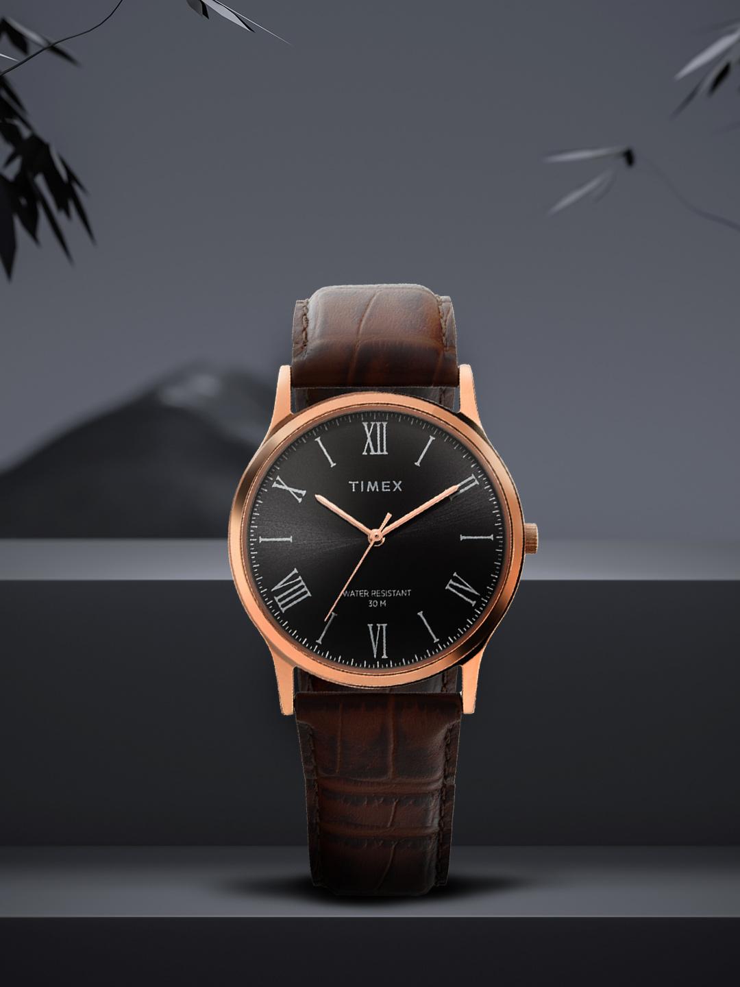 Buy Timex Men Black Analogue Watch TW000R433 Watches for Men