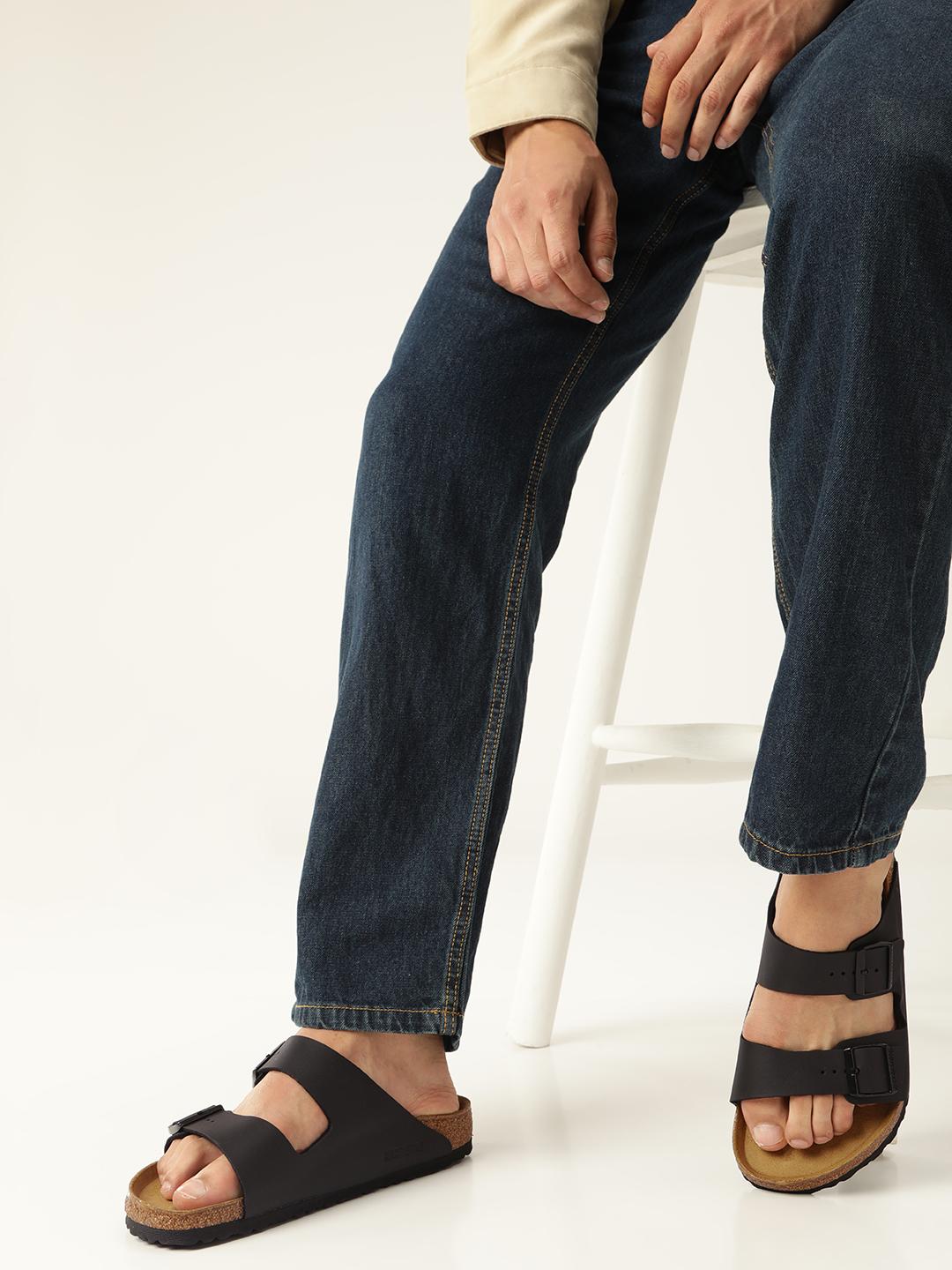 Buy Birkenstock Arizona Black Regular Width Birko-Flor Two-Strap