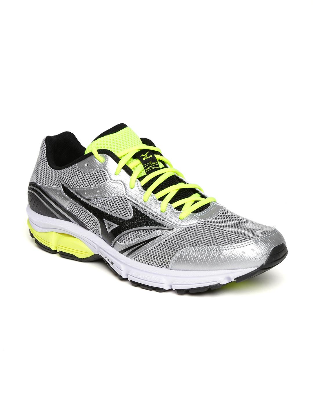 Buy Mizuno Men Silver-Toned Wave Impetus Running Shoes Sports