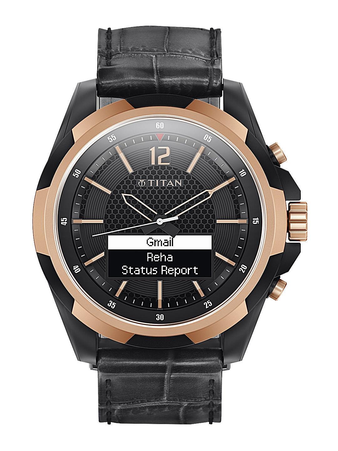Buy Titan Men Black JUXT Smart Watch 90055KL01J - Smart Watches