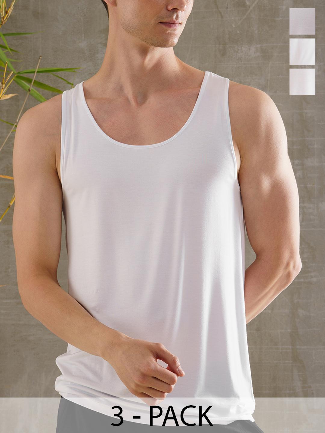 Buy DAMENSCH Men Pack of Bamboo Vest Innerwear Vests for Men