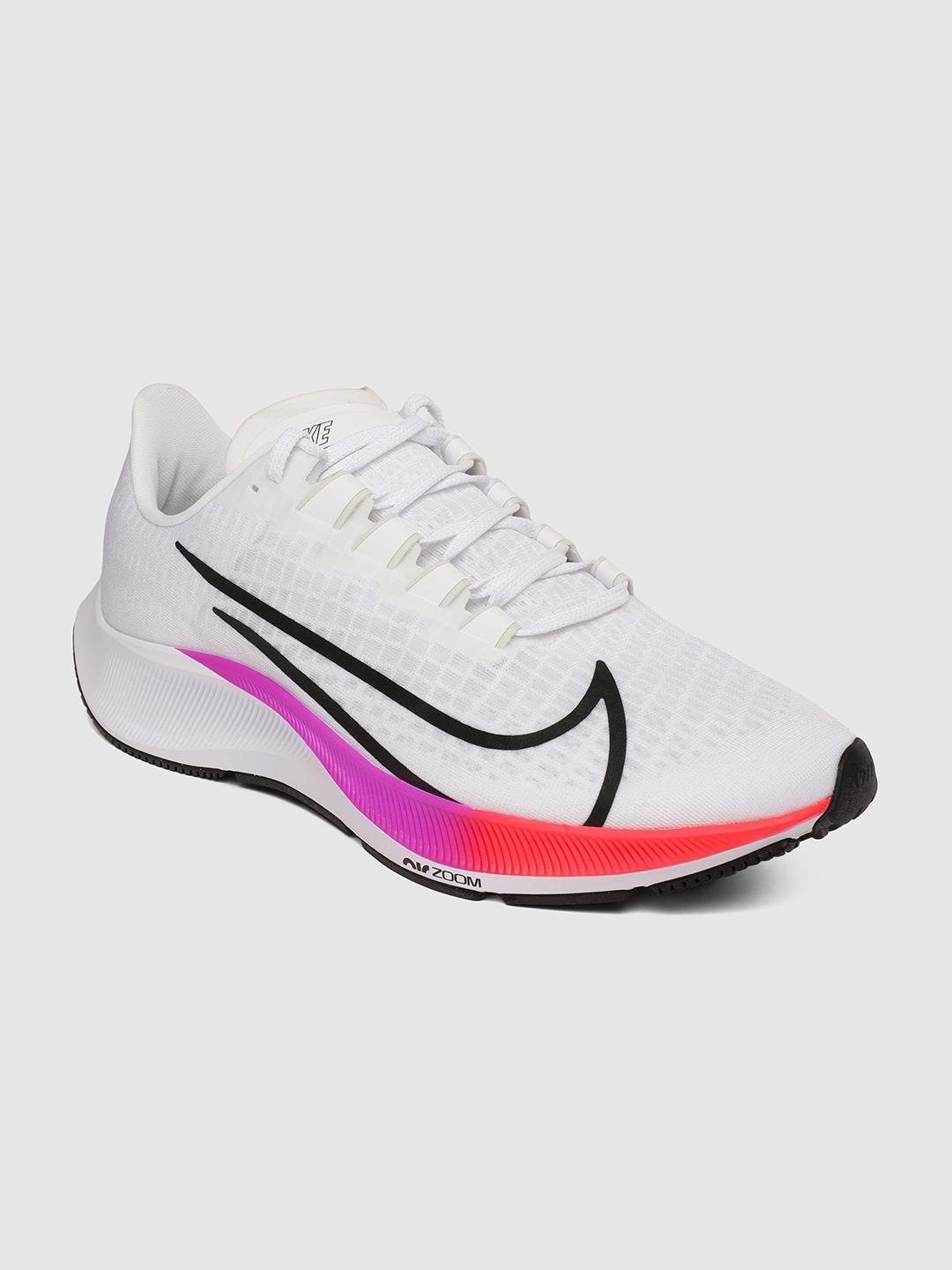 Buy Nike Men White AIR ZOOM PEGASUS 37 Running Shoes - Sports