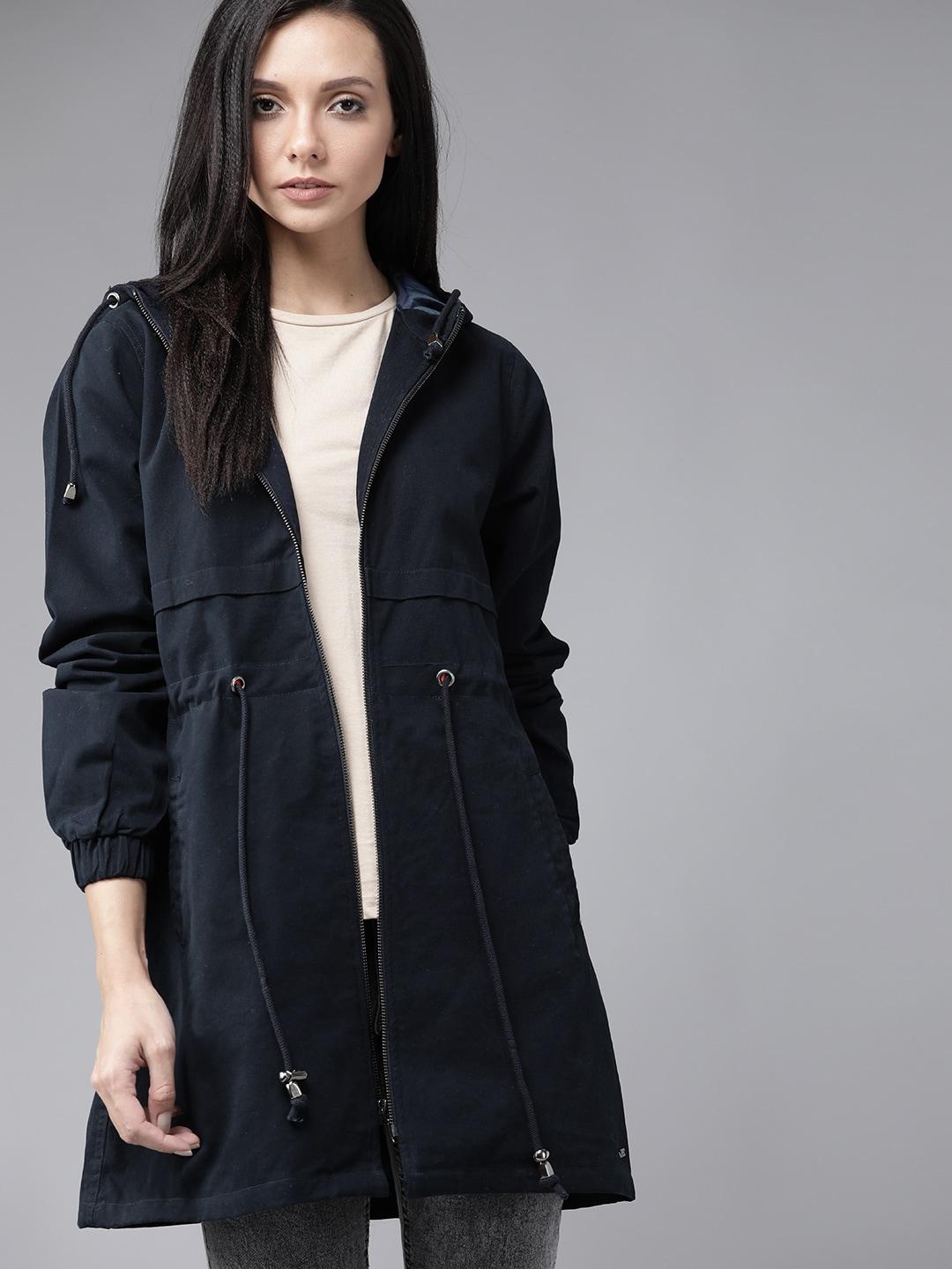 Buy Roadster Women Navy Blue Antiviral Protective Finish