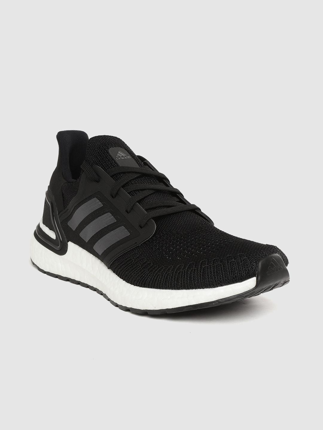 Buy ADIDAS Men Black Ultraboost 20 Woven Design Running Shoes