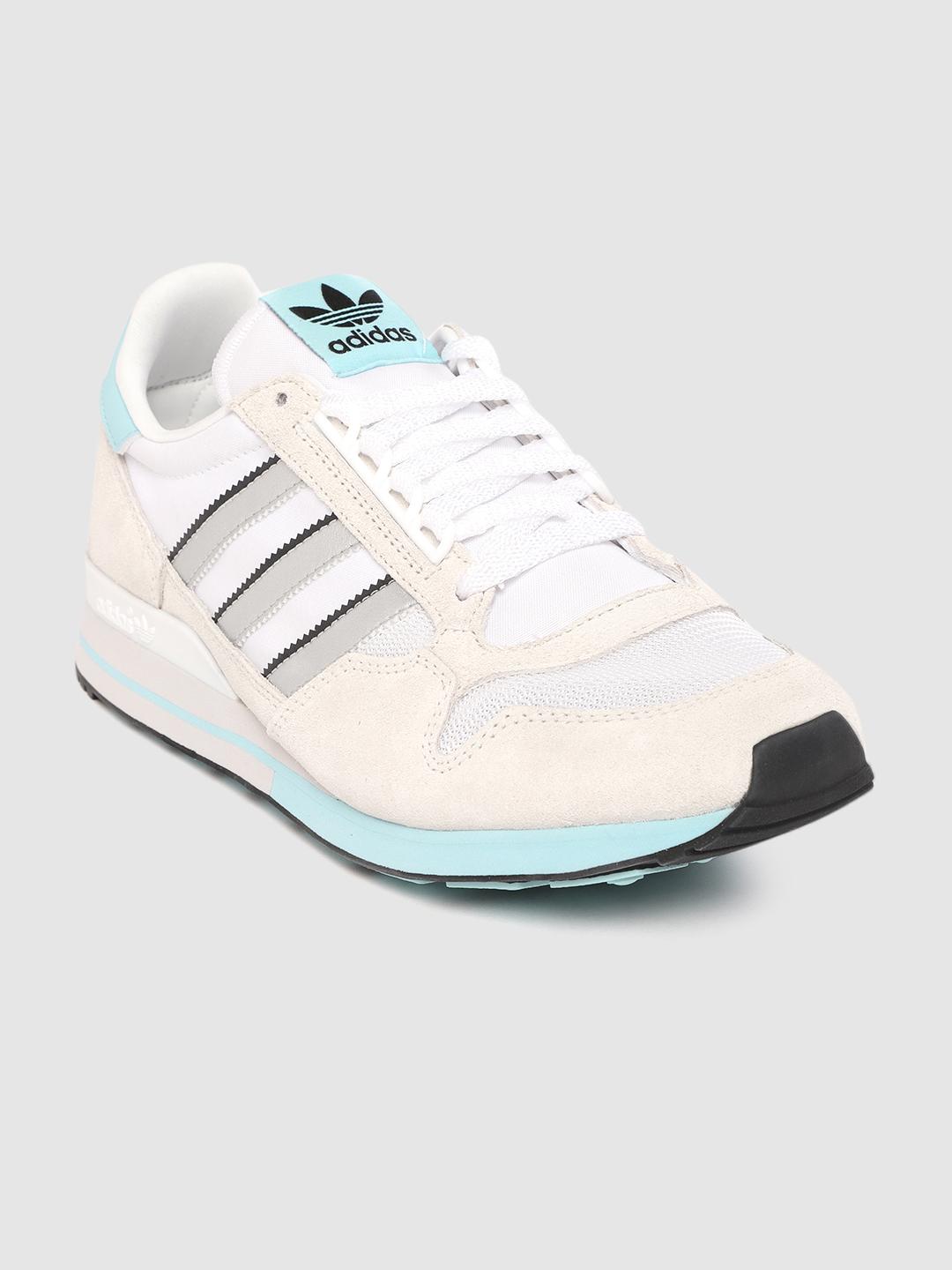 Buy ADIDAS Originals Men White Self Design ZX 500 Sneakers