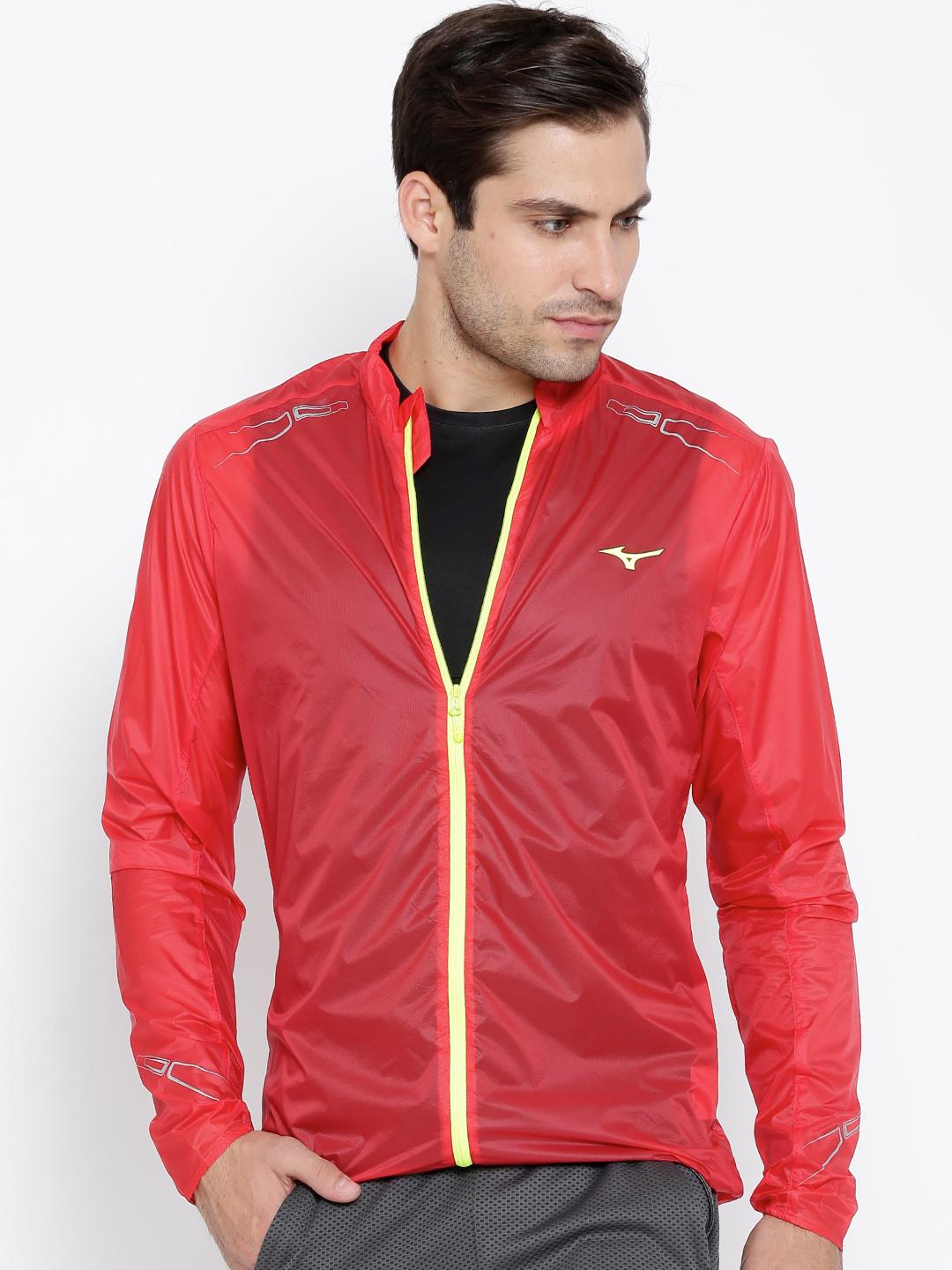Buy Mizuno Red Lightweight 7D Windcheater Jacket - Jackets for Men