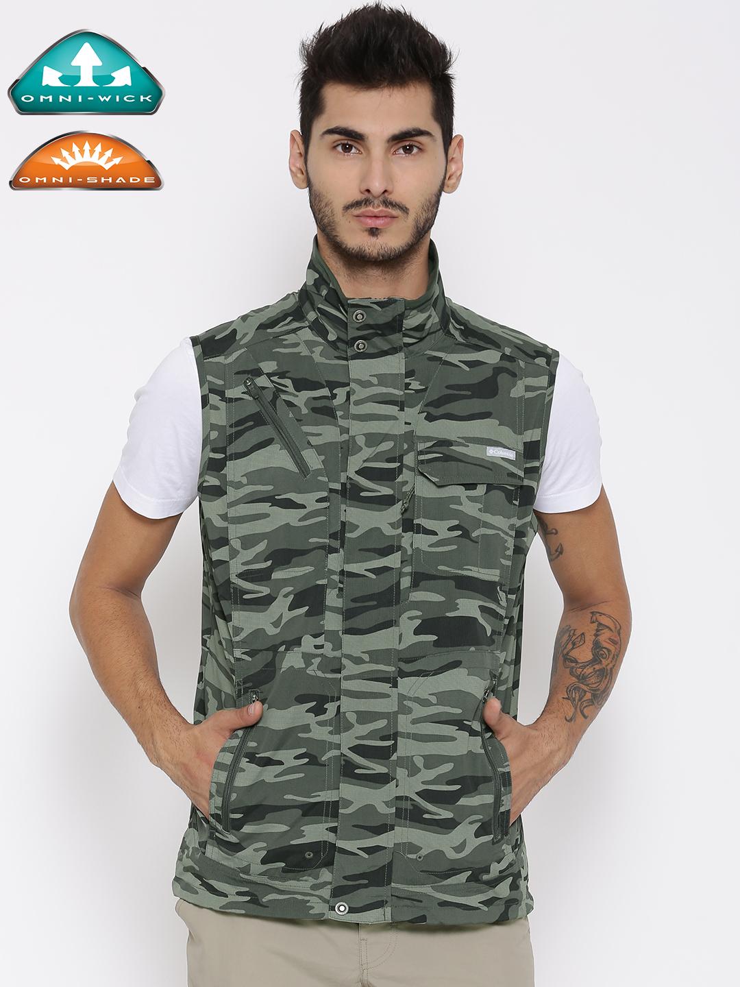 Buy Columbia Olive Green Silver Ridge Camouflage Print Sleeveless