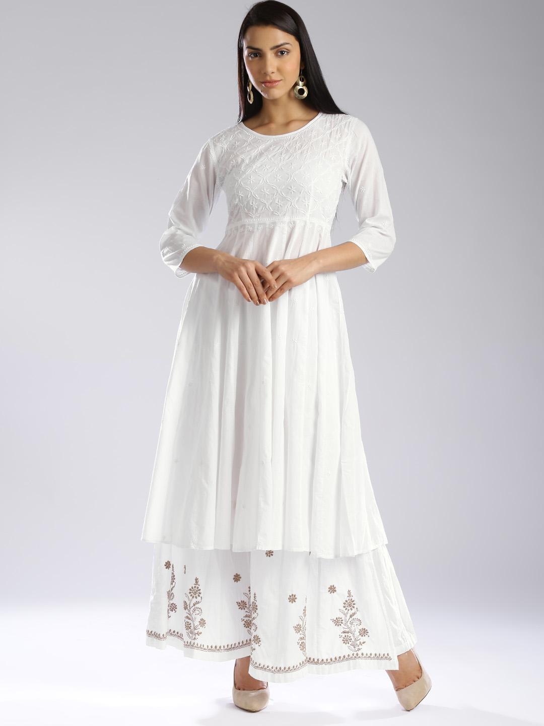 Chikankari Fabindia Dress Material Online Buy Fabindia Yellow