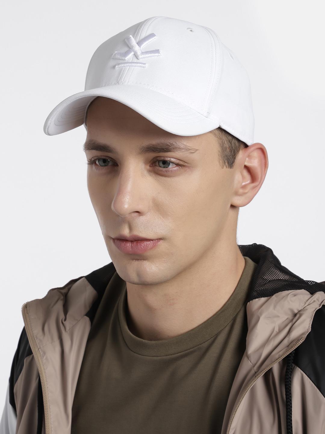 Buy WROGN Unisex White Embroidered Baseball Cap - Caps for Unisex