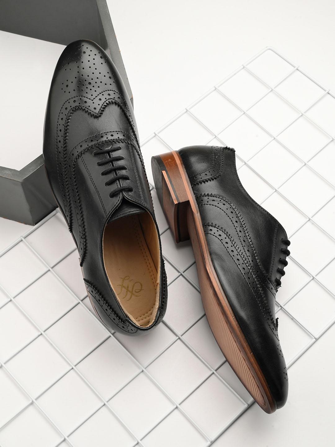 Leather Brogue Pair Of Brogues BRANDON Bordeaux Burgundy Leather