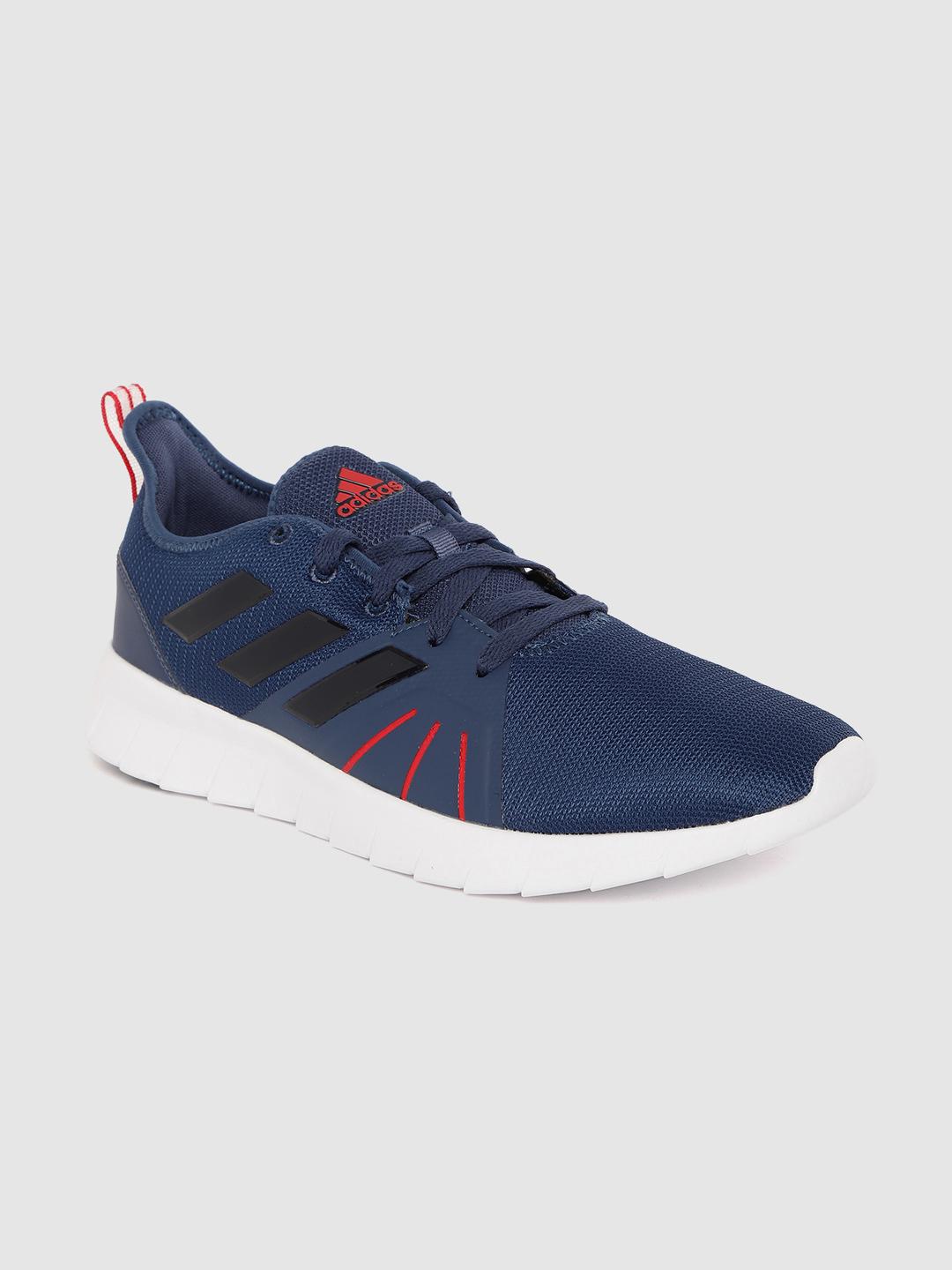 Buy ADIDAS Men Blue Woven Design Asweerun 2.0 Running Shoes