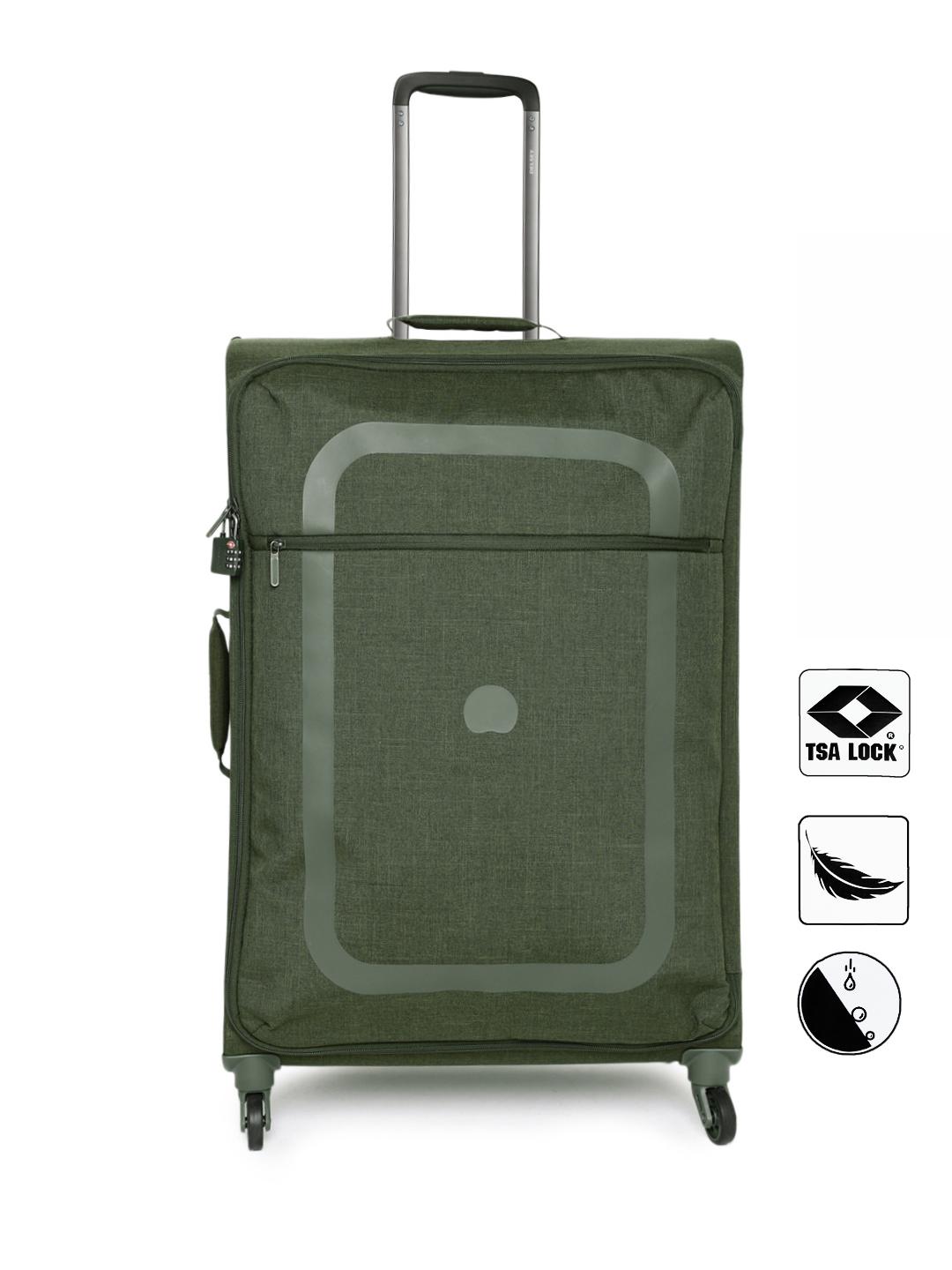 Buy DELSEY Unisex Olive Green Dauphine Lightweight Medium Trolley