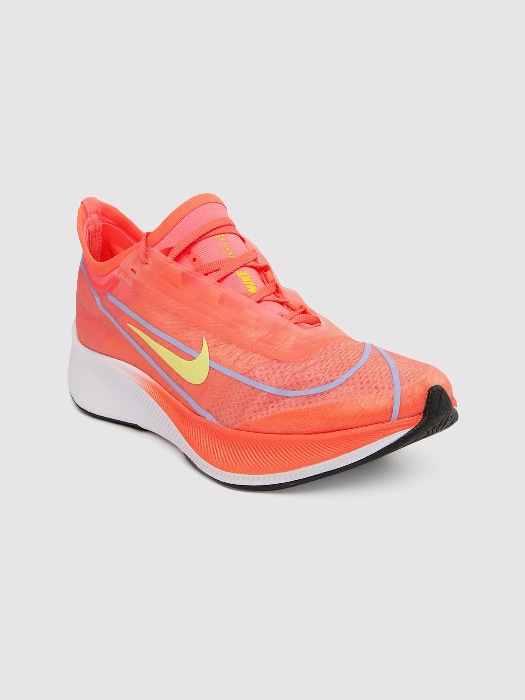 nike womens orange running shoes