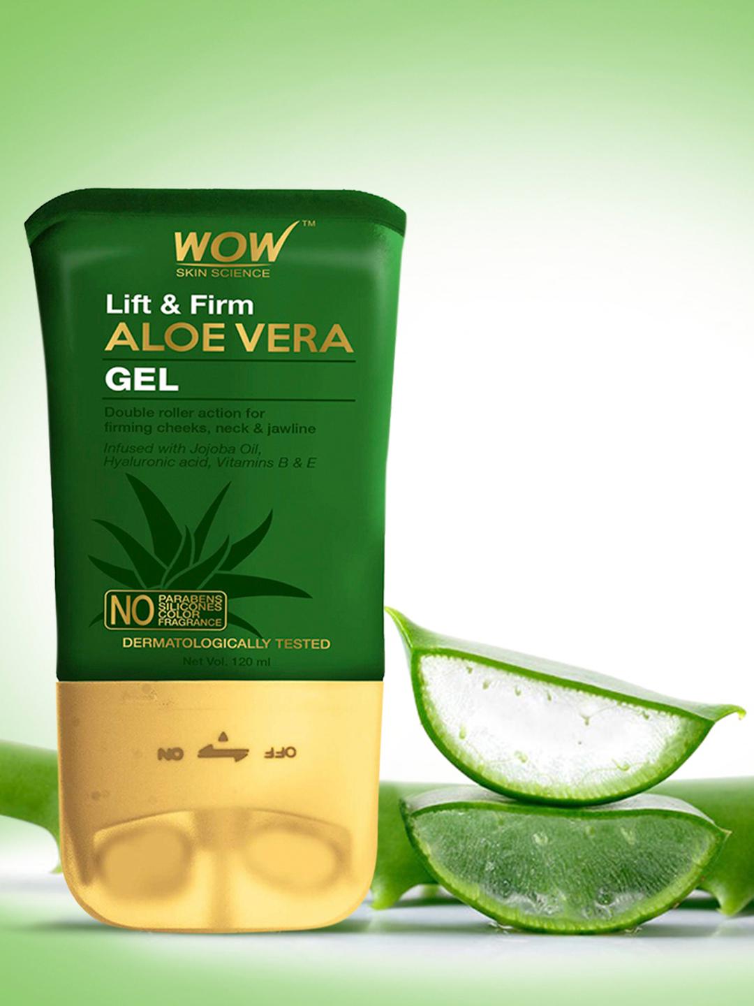 Buy WOW SKIN SCIENCE Lift & Firm Aloe Vera Gel with Double Roller Massager  120 ml - Skin Care Combo for Unisex 12807194 | Myntra