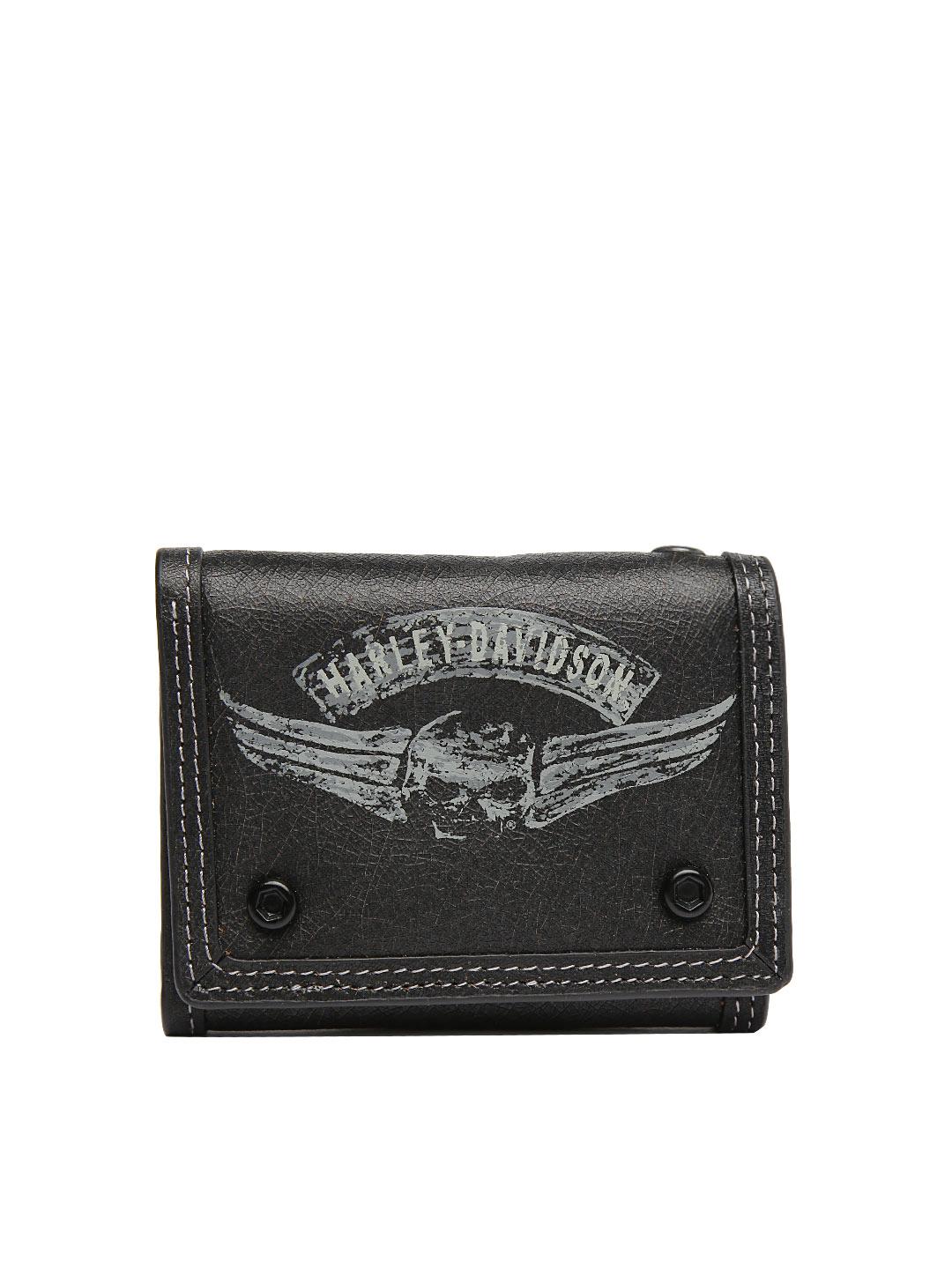 Buy Harley-Davidson Men Black Genuine Leather Wallet - Wallets for