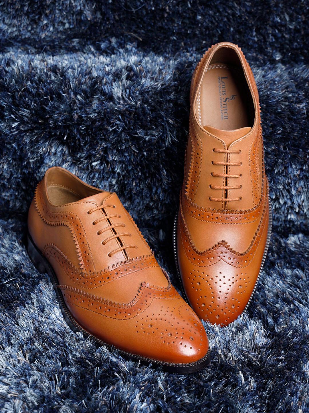 Brogue Best Brand Mens Dress Shoes Lethato Men's Handcrafted