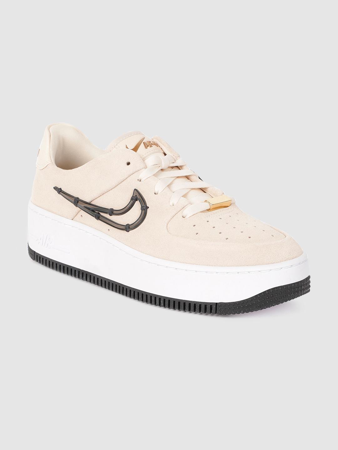 Buy Nike Women Cream-Coloured AF1 SAGE LOW LX Sneakers Casual