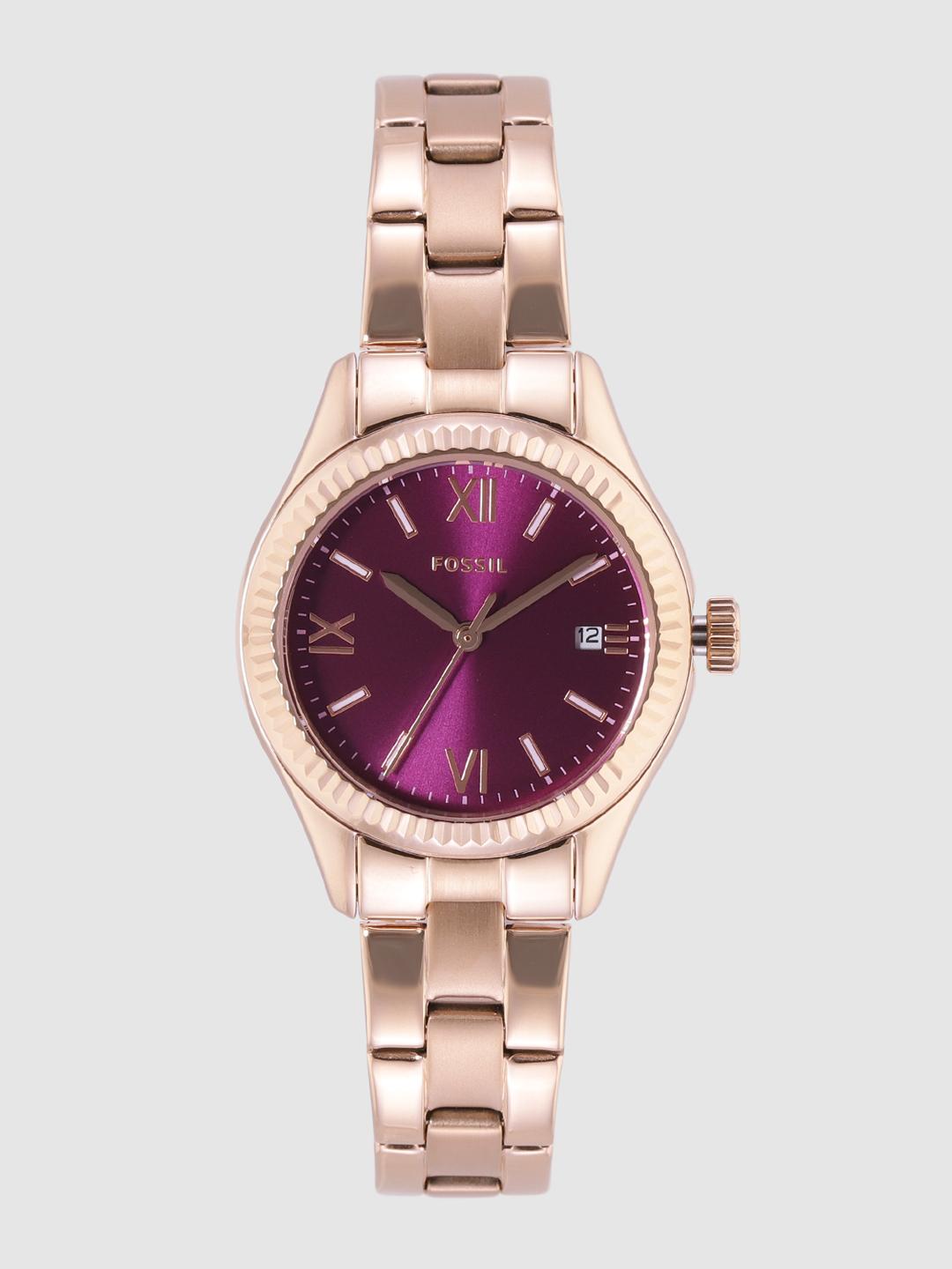 Fossil Bq3639 Buy Fossil Women Purple Rye Analogue Watch BQ3636