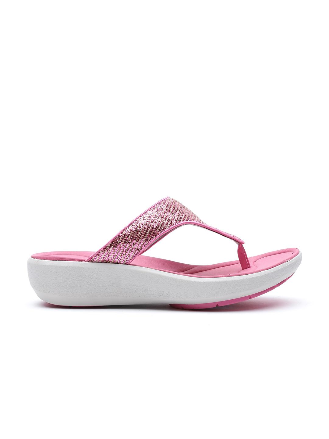 Buy Clarks Women Pink Shimmer Sandals Heels for Women 1312542 - Main Image