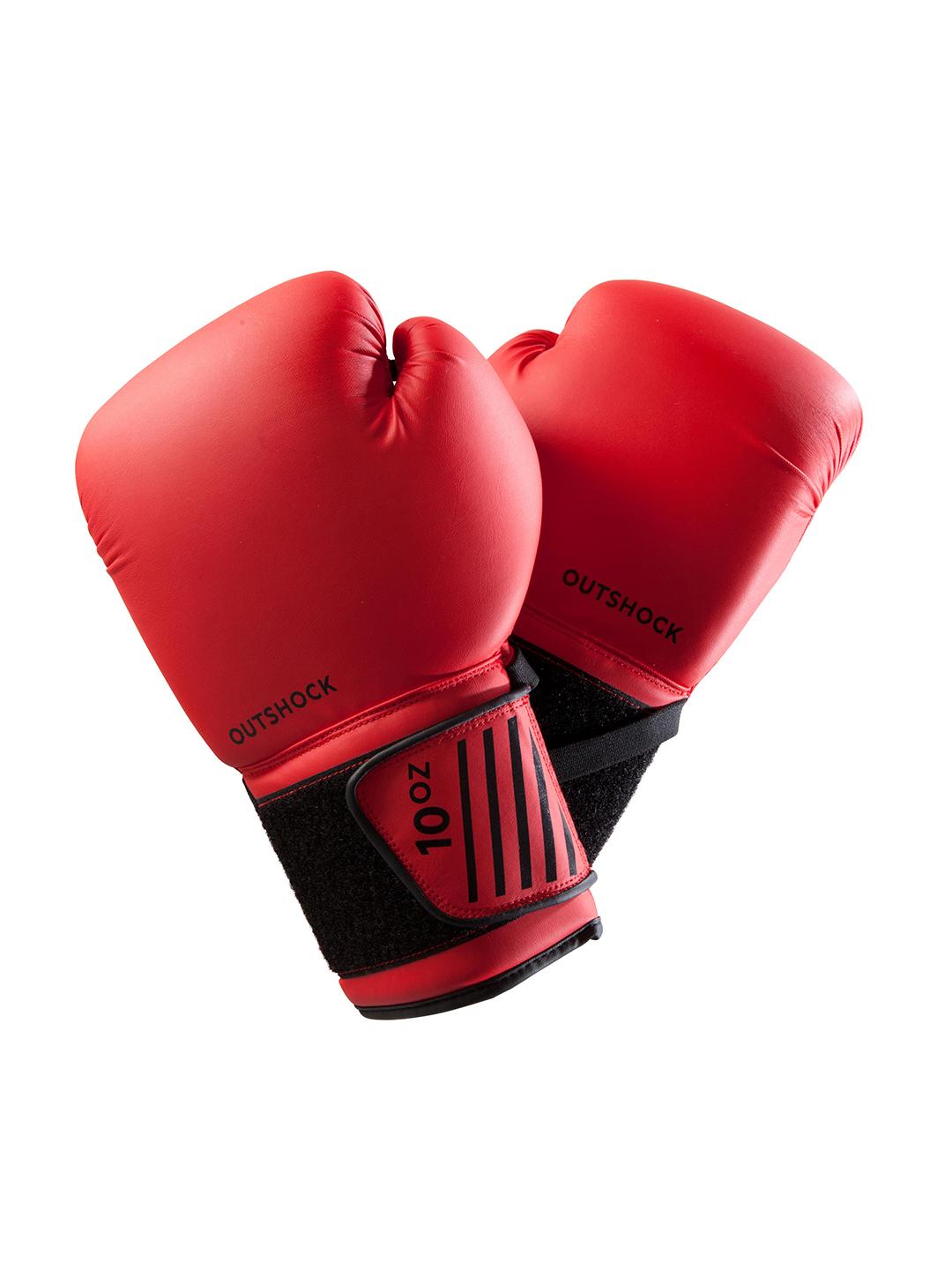 Buy Decathlon DOMYOS Unisex Red Black Beginner Boxing Gloves