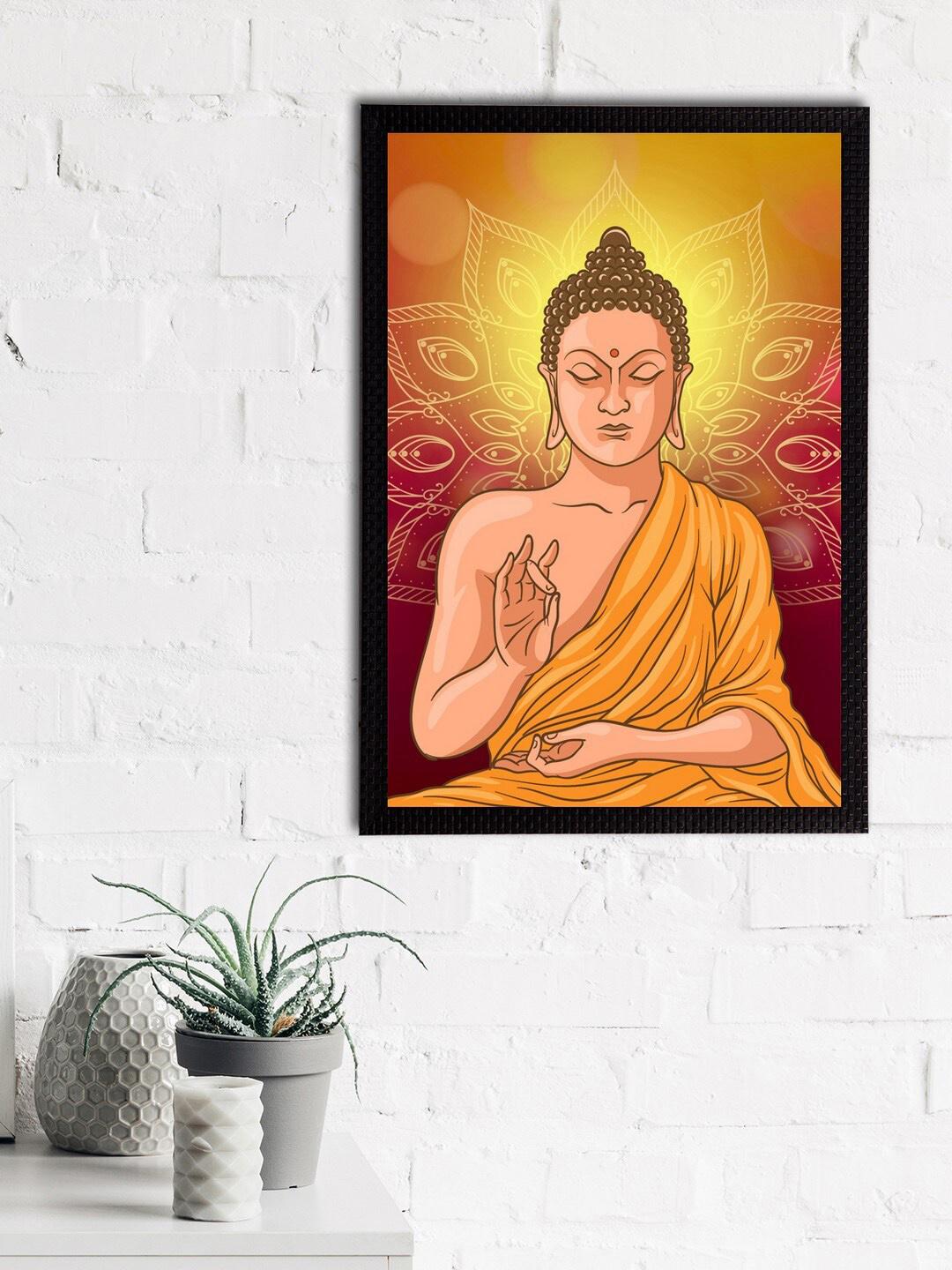 momorin 絵画３点 Buy Artisyn Lord Buddha Paper Living Room Rectangle Paintings Wall