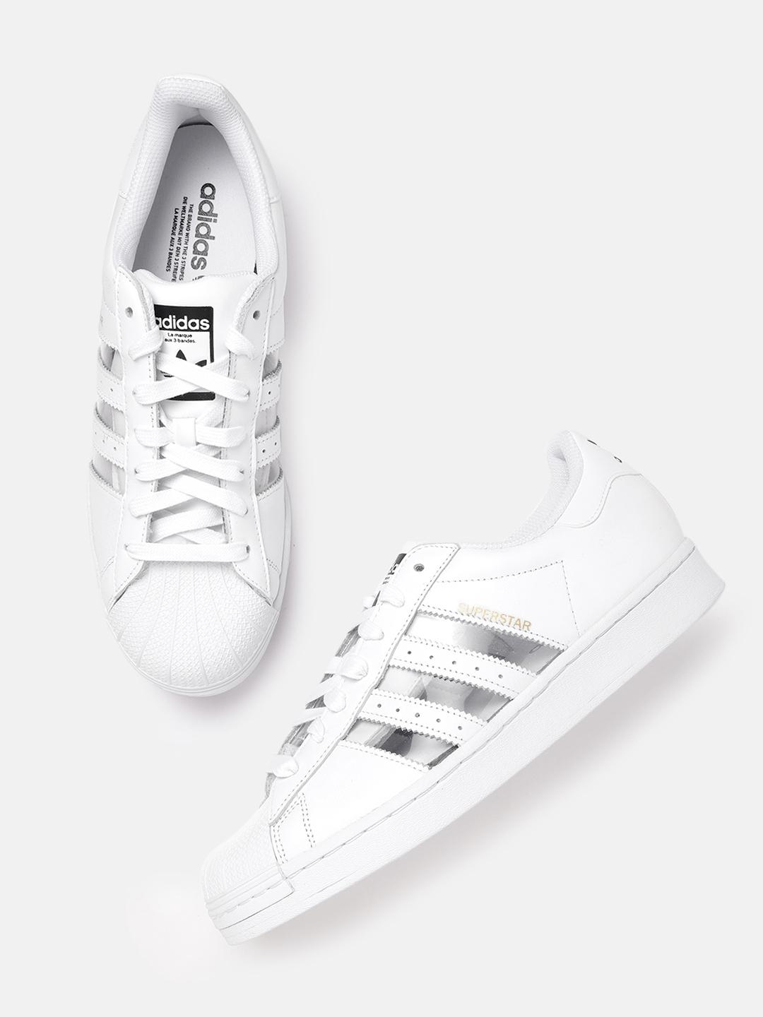 Buy ADIDAS Originals Men White Transparent Textured Superstar