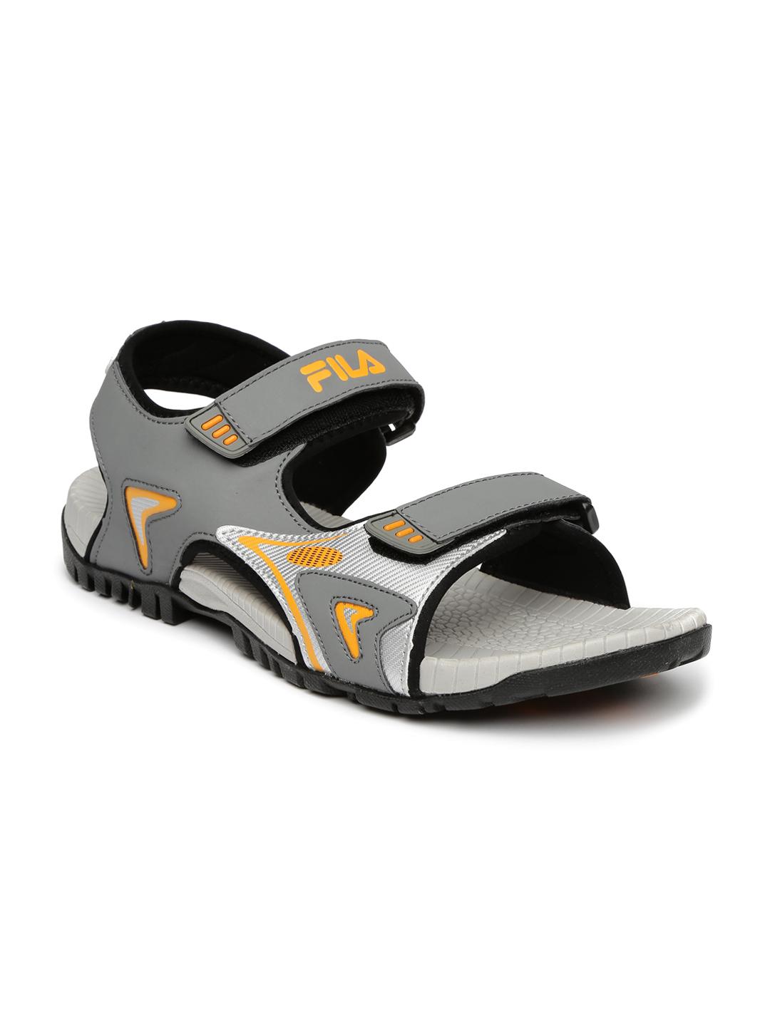 Amazon Mens Yellow Sandals Buy FILA Men Grey Petros Sports Sandals