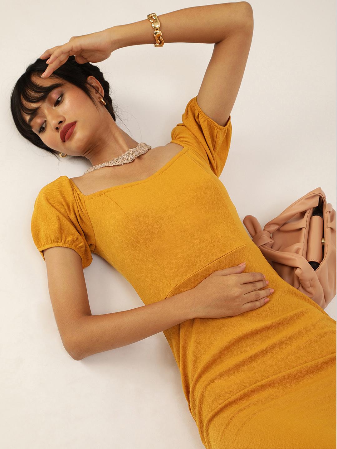 slim fit dress slacks The Vivian Dress in Gold Baroque Floral 0 / Gold Baroque Floral main image 0