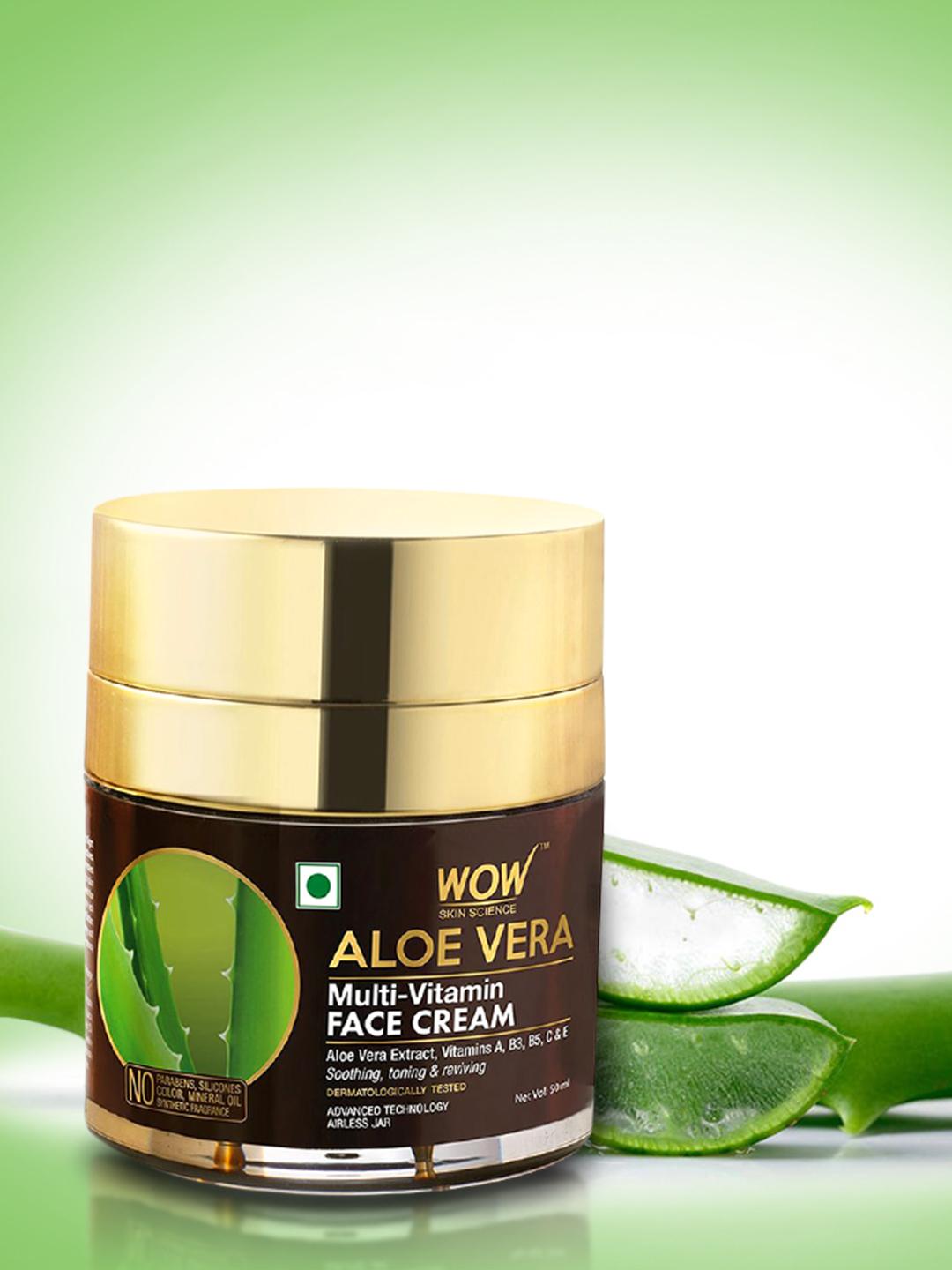 Buy WOW SKIN SCIENCE Unisex Aloe Vera Multi-Vitamin Face Cream 50 ml - Day  Cream for Unisex 13752600 | Myntra