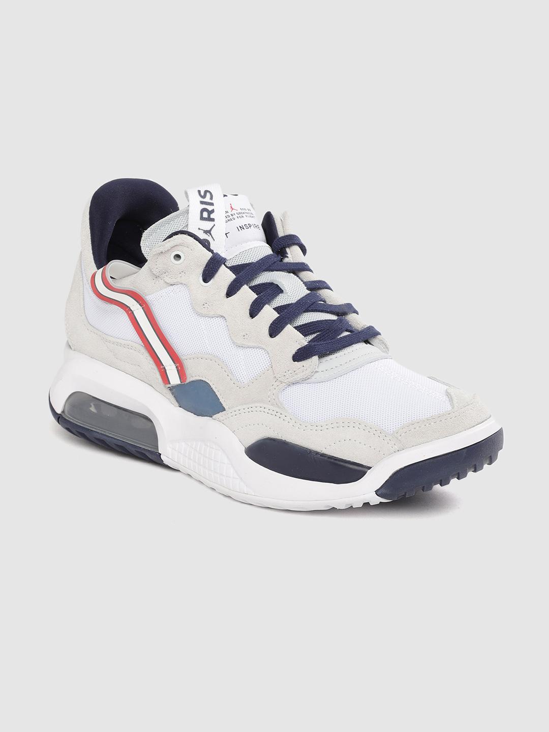 Buy Nike Men White Navy Blue Jordan MA2 Paris Saint Germain