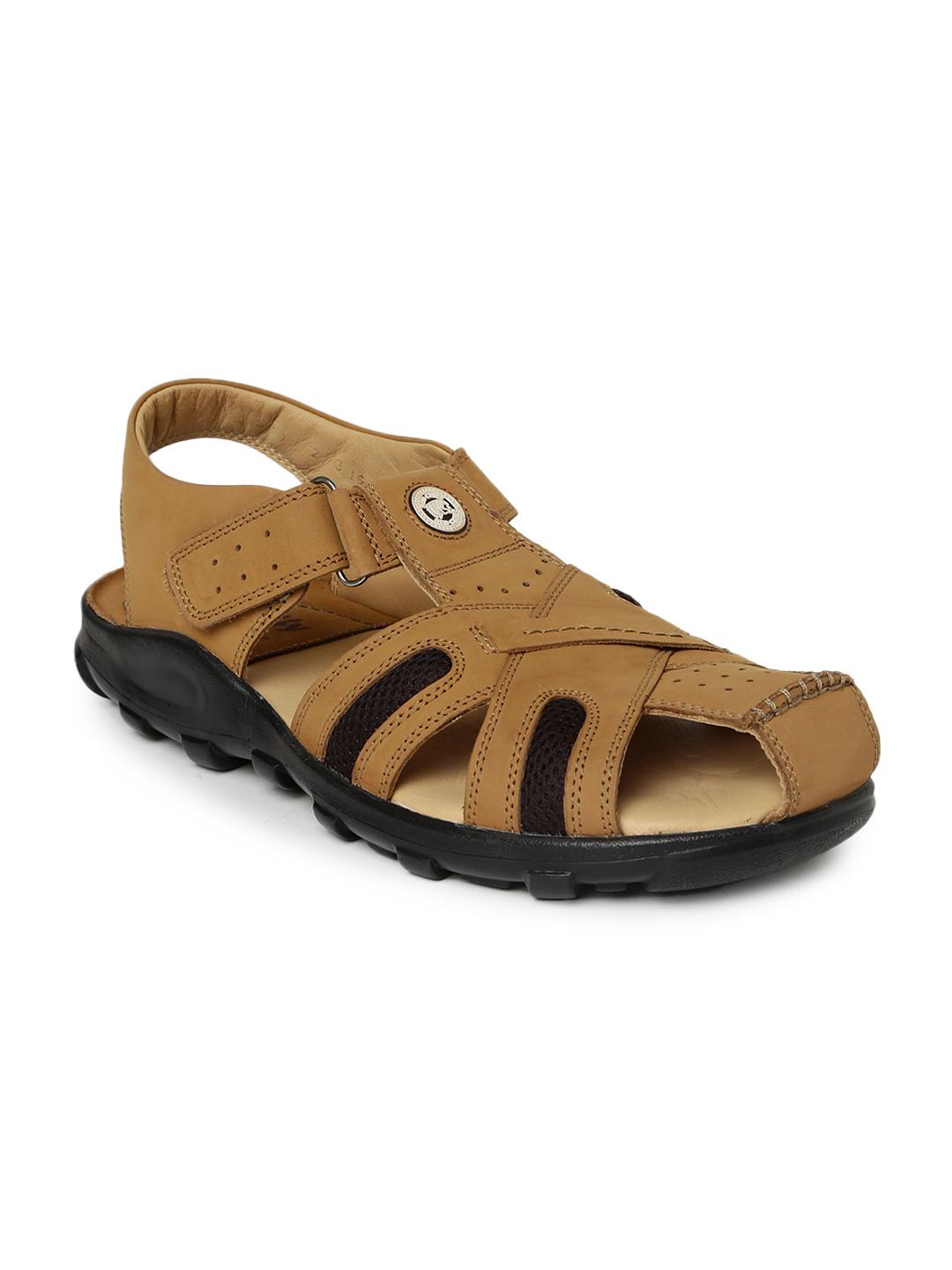 Buy Red Chief Men Brown Leather Sandals Sandals for Men 1414626