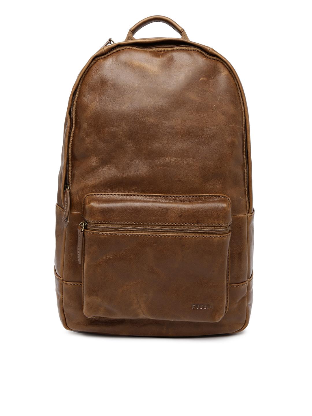 Buy Fossil Men Brown Leather Backpack Backpacks for Men 1420713