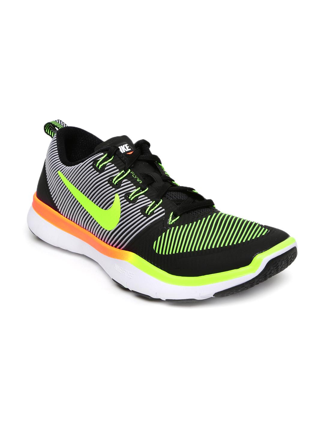 Buy Nike Men Black & Fluorescent Green Free Train Versatility
