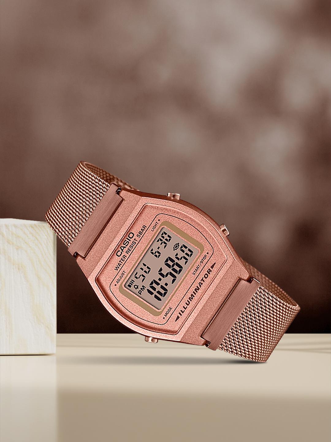 Buy CASIO Vintage B640WMR-5ADF Rose Gold Digital Dial Rose Gold