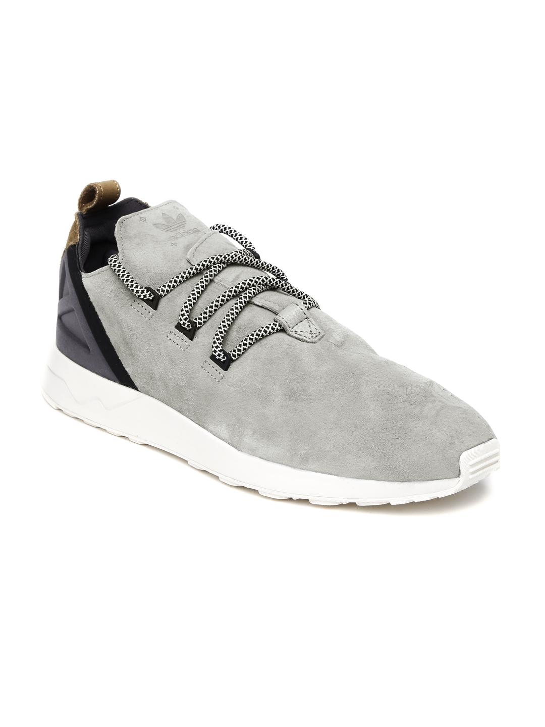 Buy ADIDAS Men Grey Zx Flux Adv X Suede Sneakers Casual Shoes