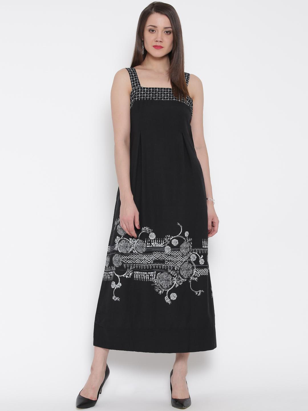 Buy Global Desi Women Black Printed Maxi Dress - Dresses for Women 1432900 | Myntra Buy Global Desi Women Black Printed Maxi Dress - Dresses for Women 1432900 | Myntra