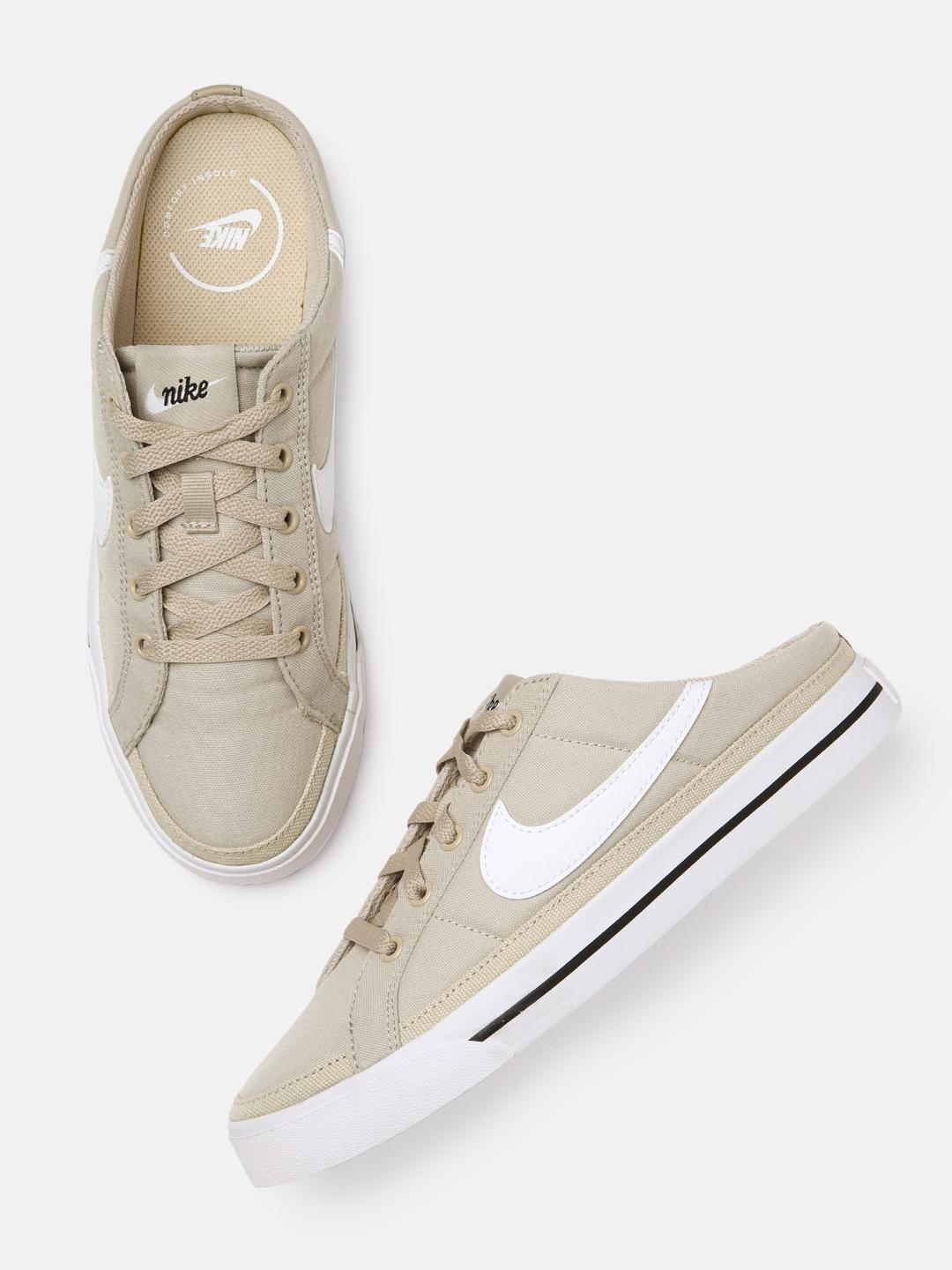 Buy Nike Women Cream-Coloured COURT LEGACY MULE Sneakers Casual
