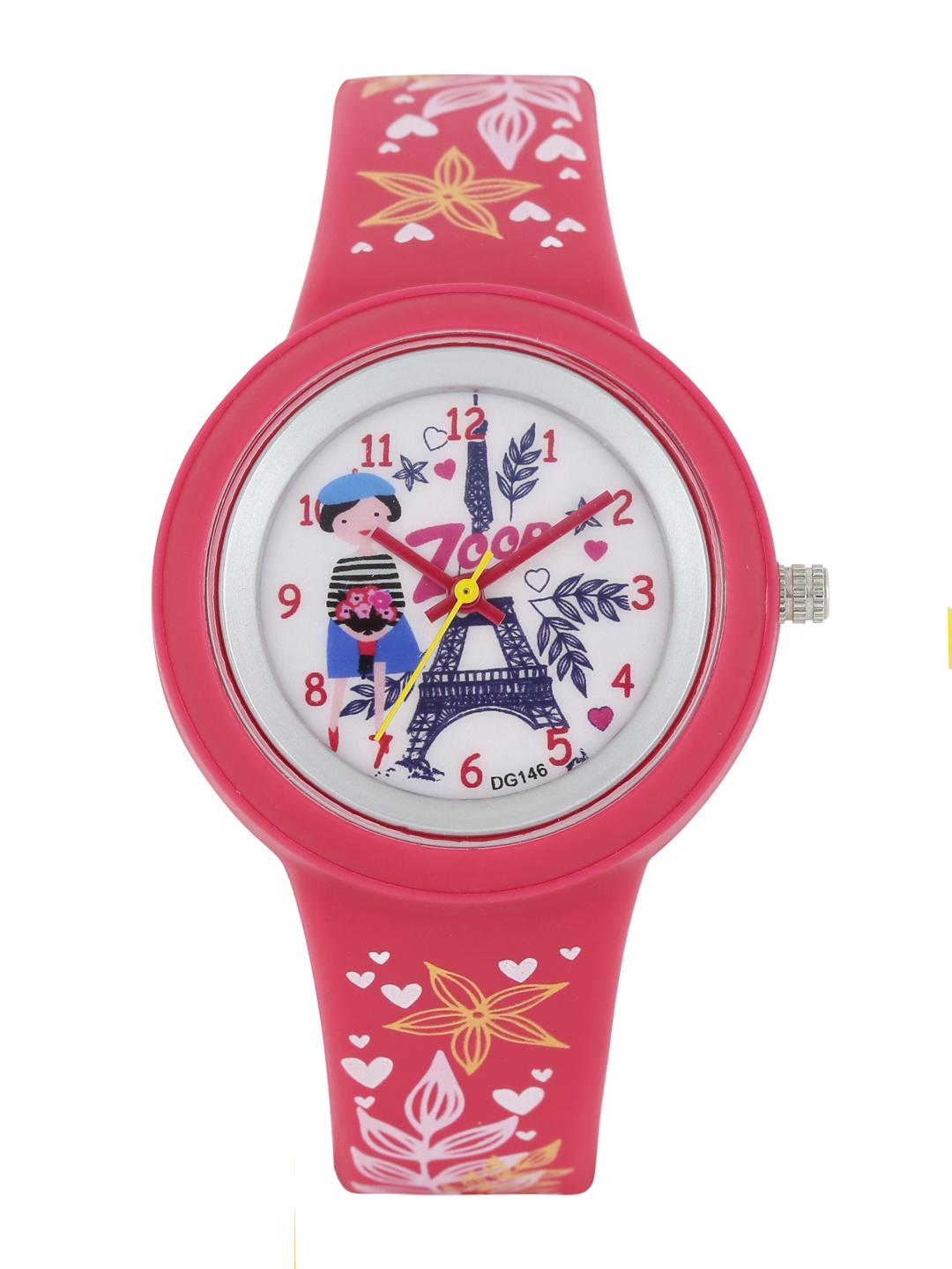 ZOOP from TITAN by Titan Girls Pink Printed Dial Watch 26006PP01