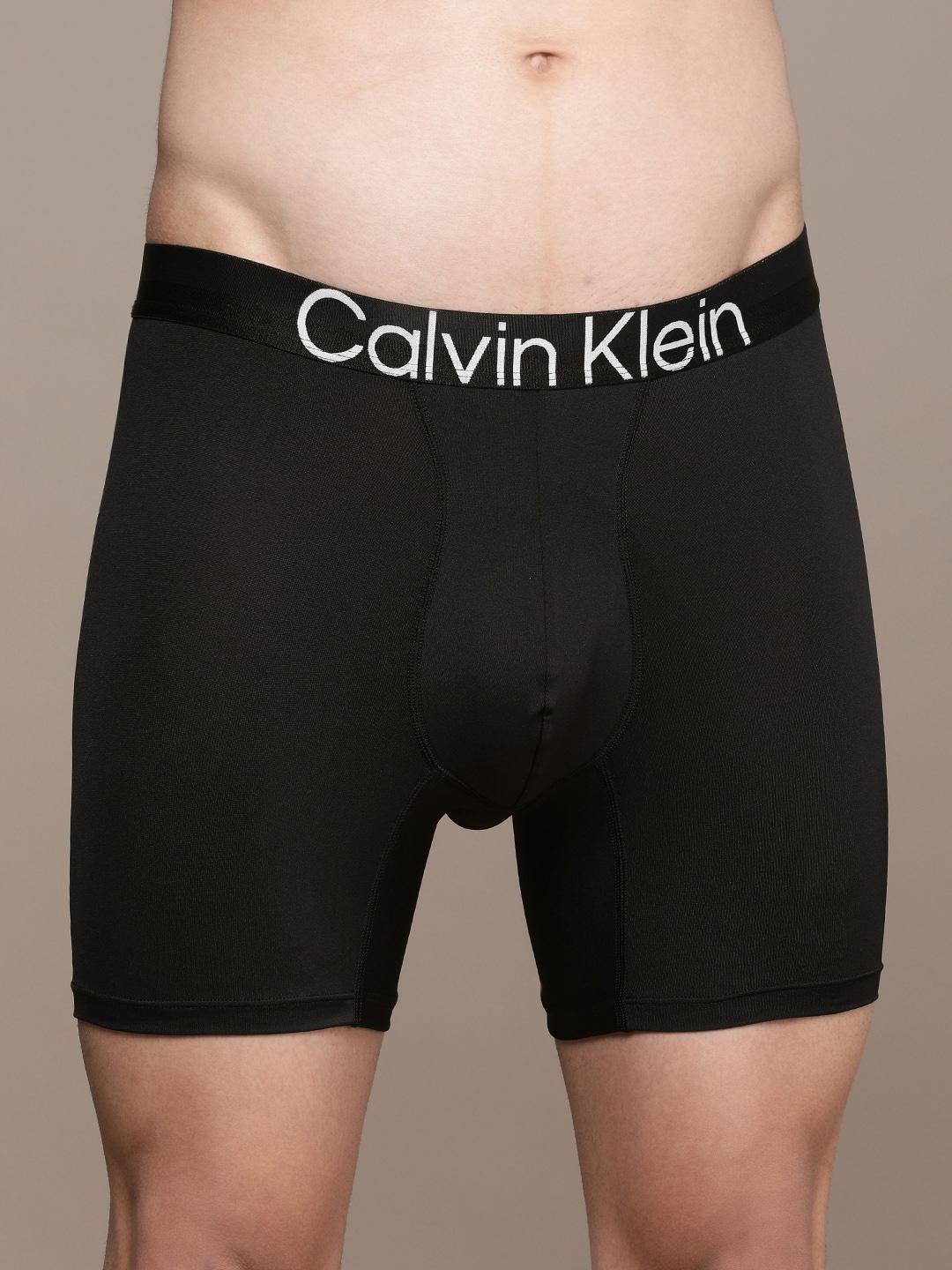 Buy Calvin Klein Underwear Men Black Solid Boxer Briefs