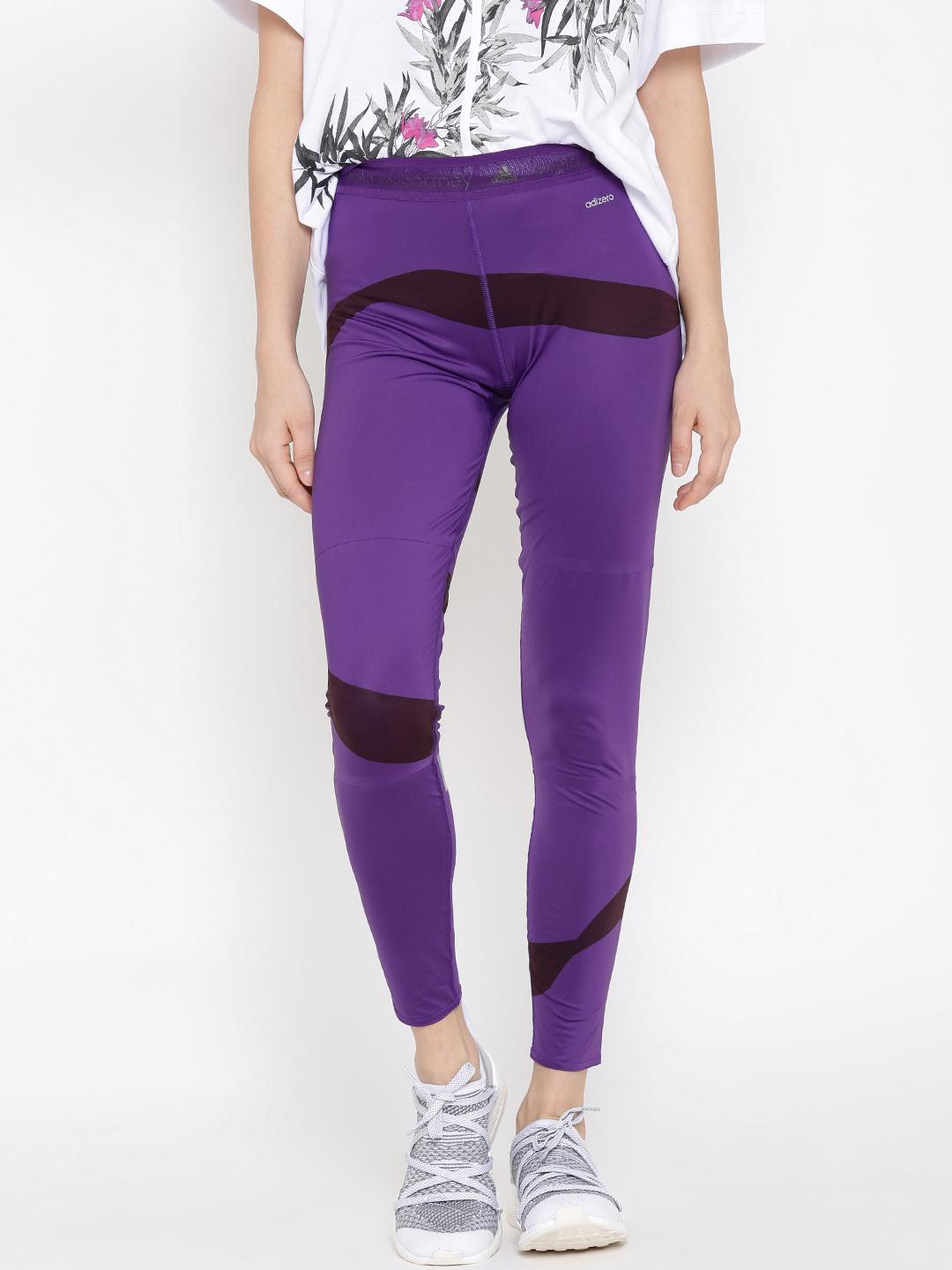 Buy Stella McCartney by ADIDAS Purple Run AdiZero Panelled Tights