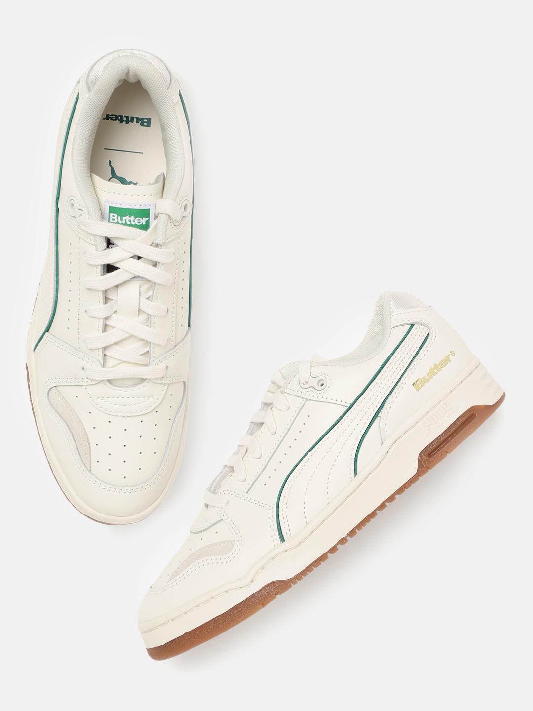Buy PUMA x BUTTER GOODS Unisex Off-White Leather Slipstream Lo