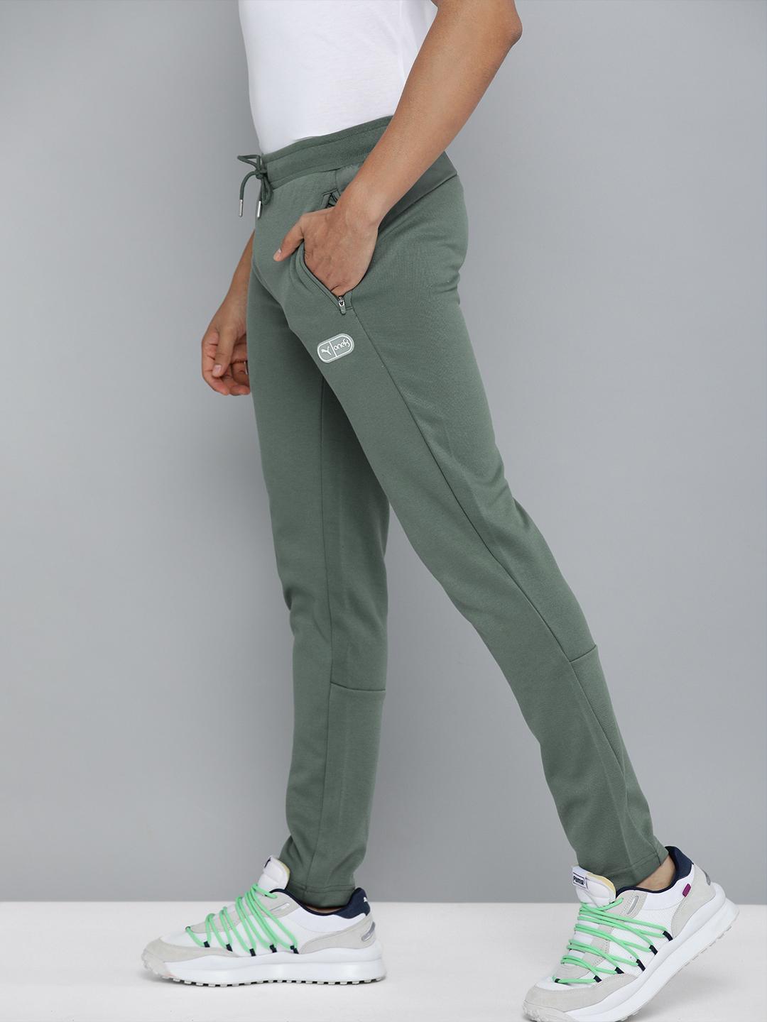 Buy Puma Men Green Solid one8 Virat Kohli Knitted Slim Fit Sweat
