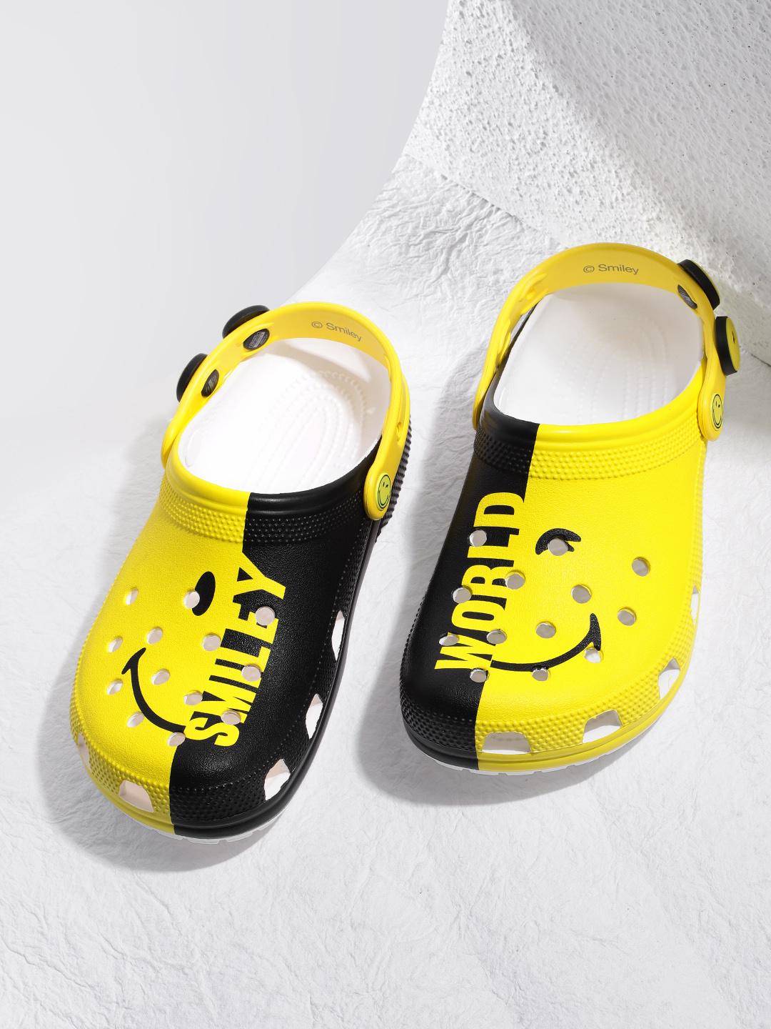 Buy Crocs Women Yellow & Black Classic SmileyWorld(R) 2 