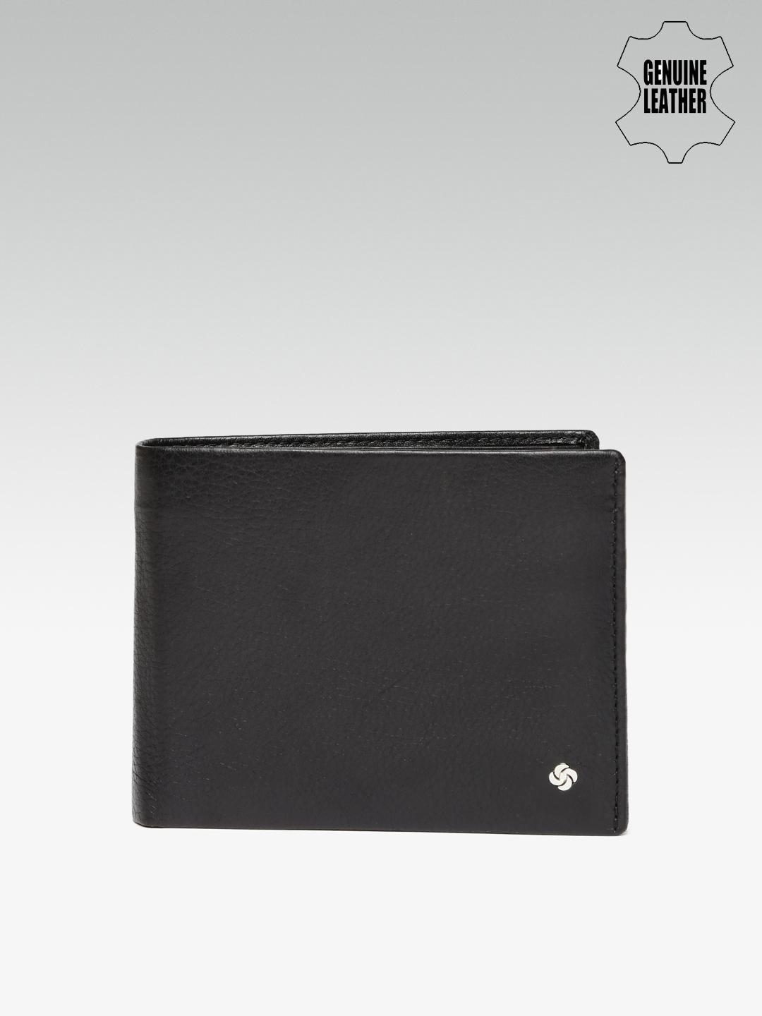 Buy Samsonite Unisex Black Genuine Leather Wallet Wallets for