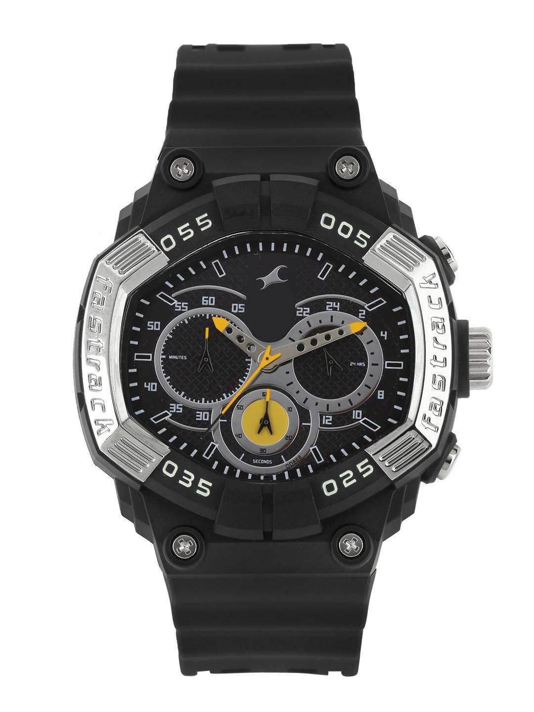 Black Metal Strap Fastrack Chronograph Watch Price Fastrack Men