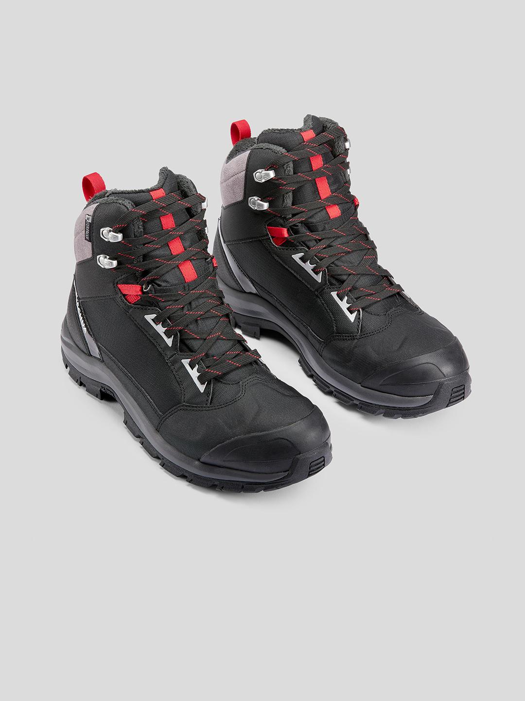 Buy Decathlon QUECHUA Men Black High-Top Trekking Shoes Sports