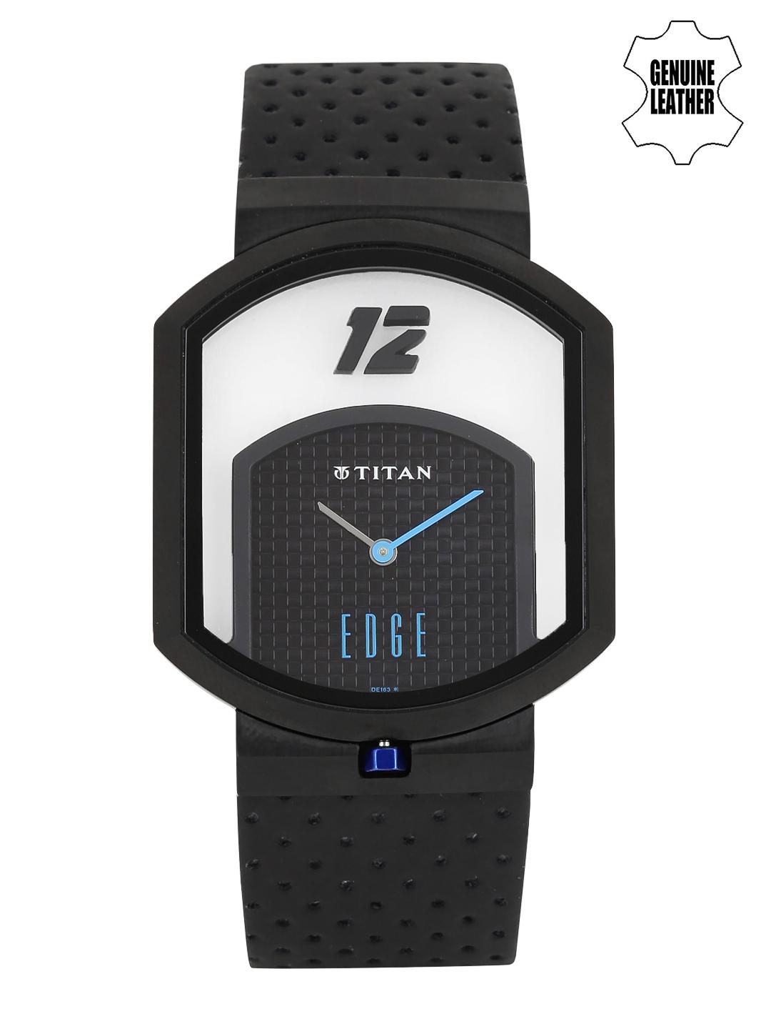 Buy Titan Edge Men Black Dial Watch 1652KL03 - Watches for Men